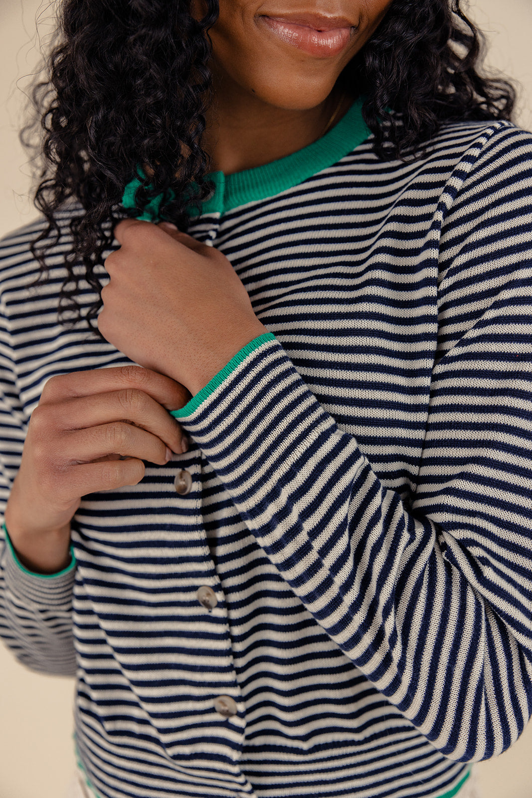 We’re Cool Now Striped Cardigan