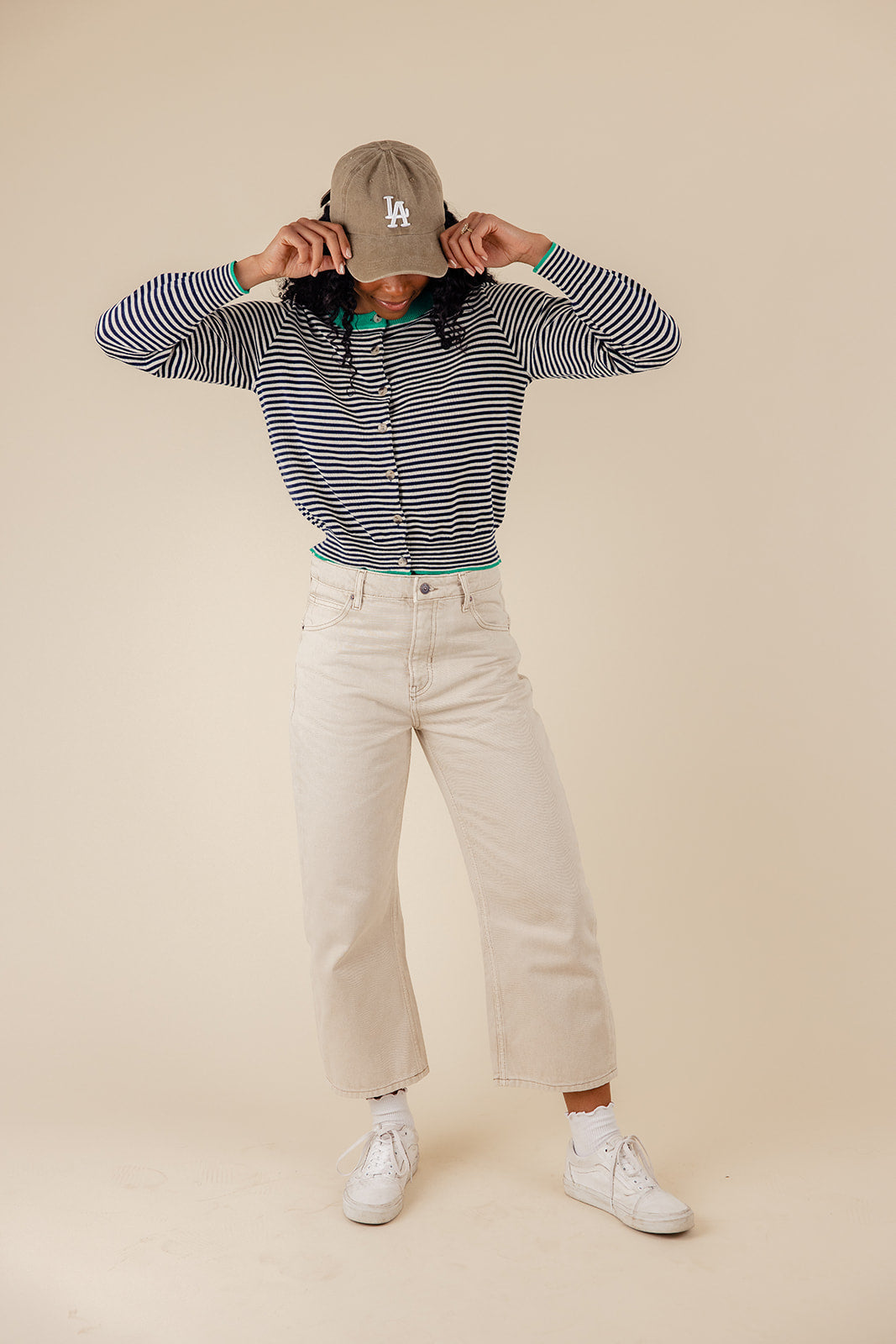 We’re Cool Now Striped Cardigan