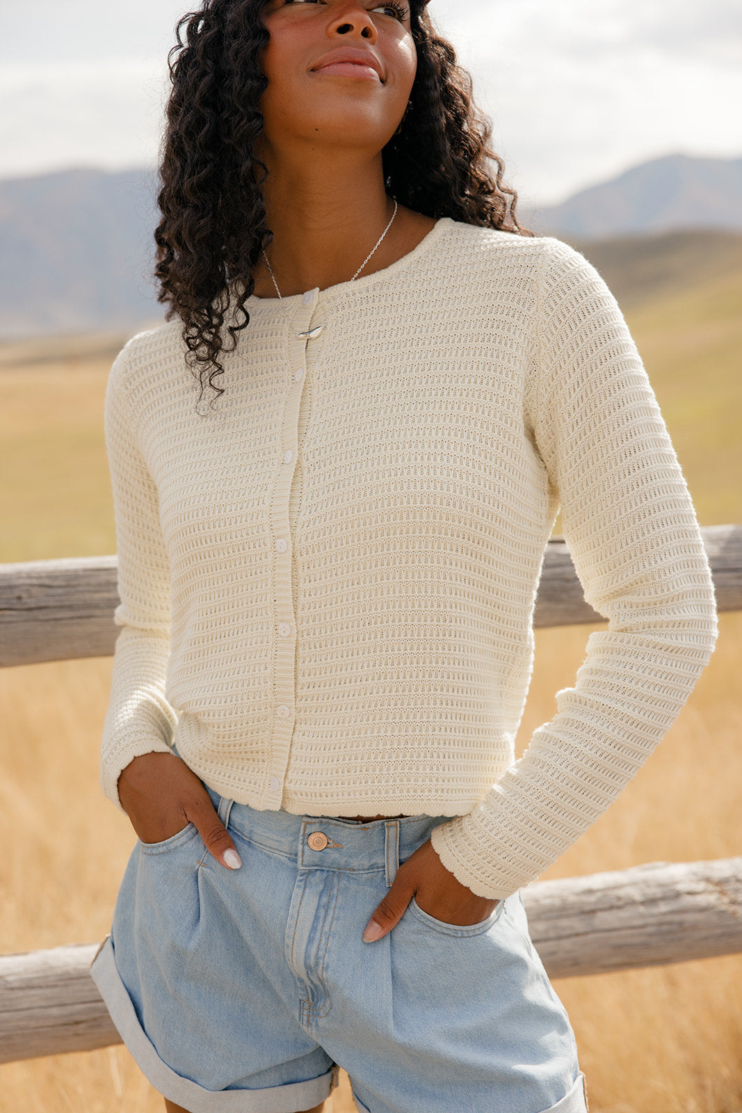 Just For You Textured Cardigan