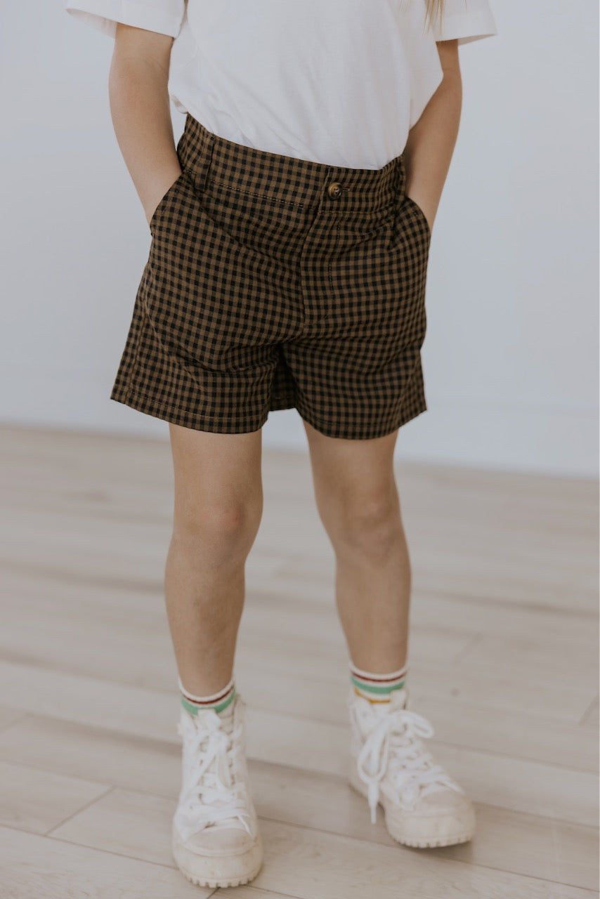 Mini Milo Gingham Shorts