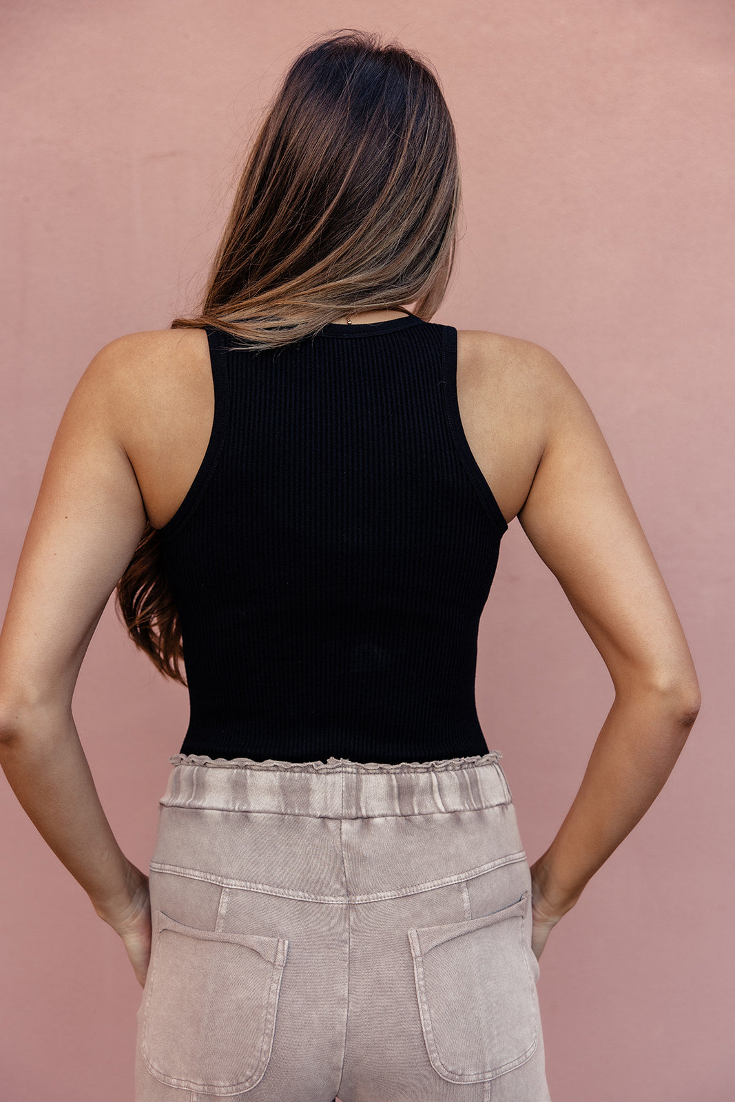 The Allie Solid Tank Bodysuit