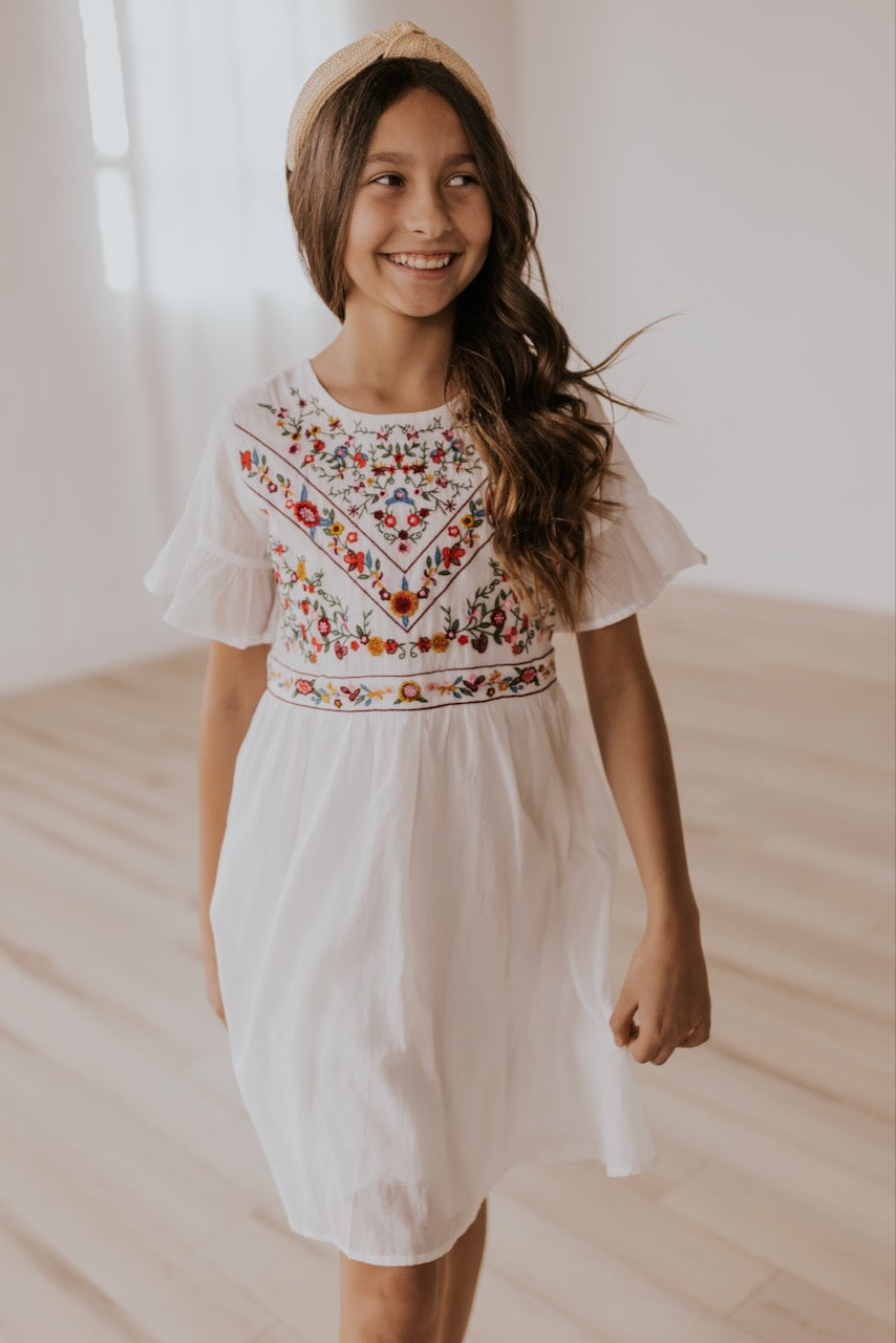 Mini DeMille Embroidery Dress