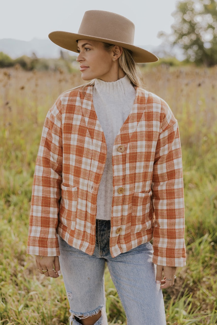 Blushing Red Plaid Jacket