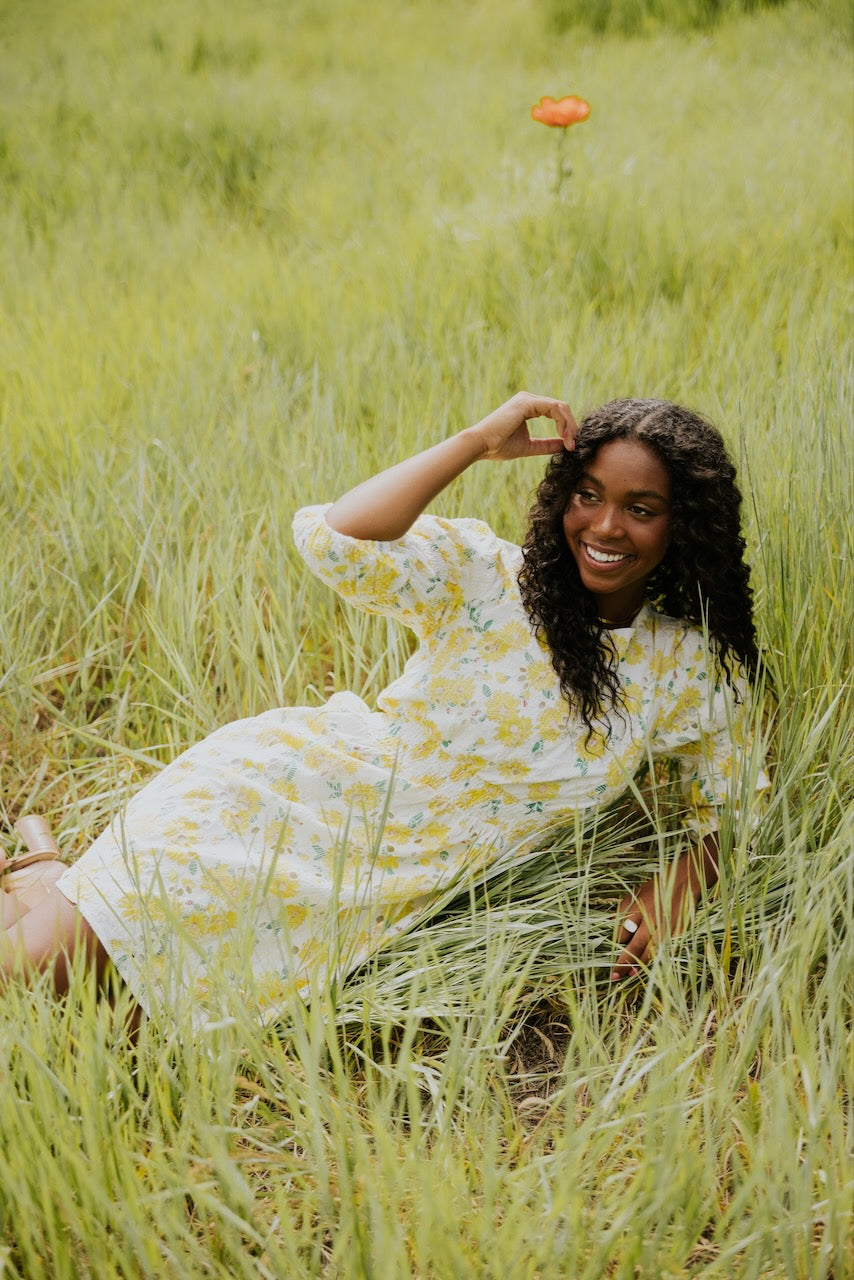 SALT Noble Grove Floral Eyelet Dress