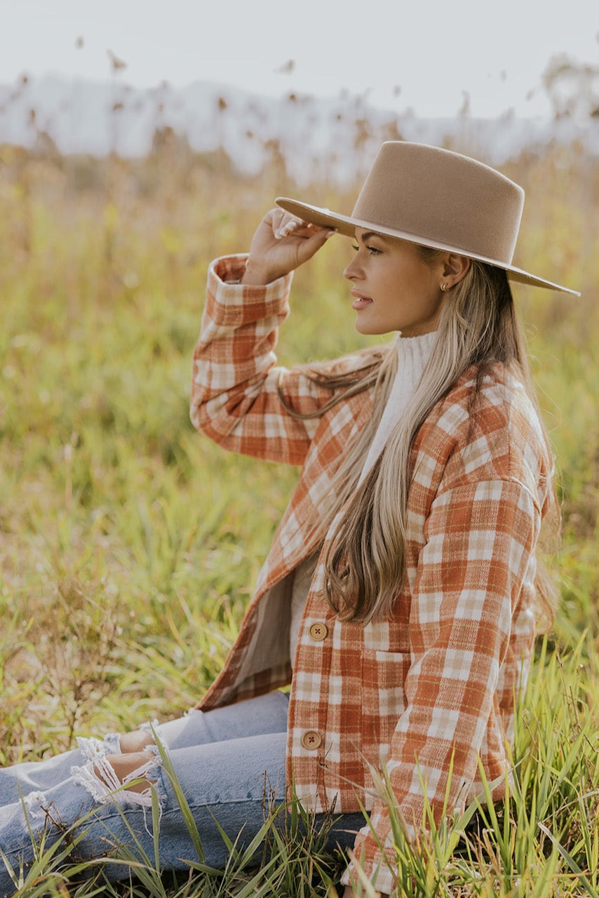 Blushing Red Plaid Jacket