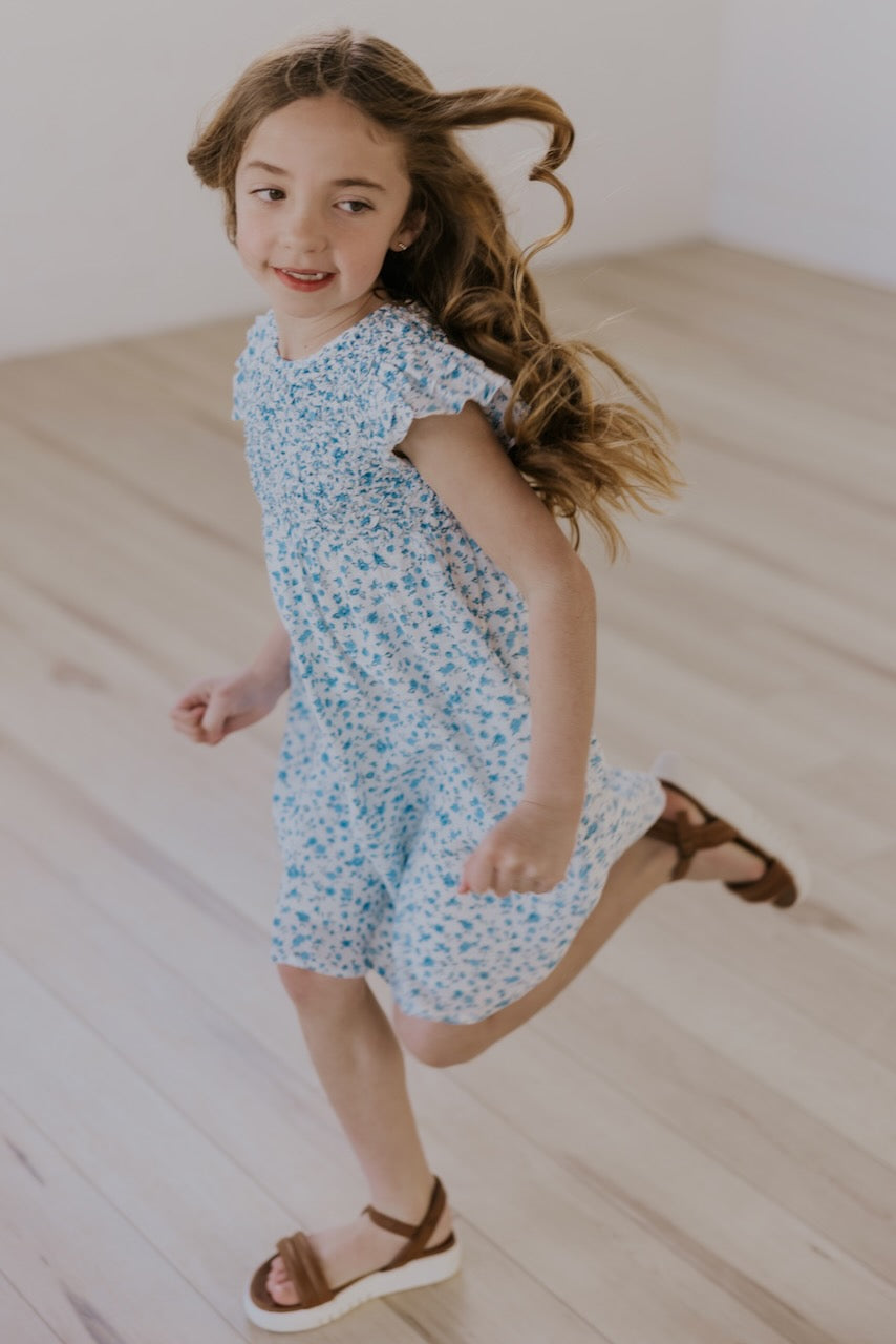 The Shadowlands Floral Flutter Sleeve Dress