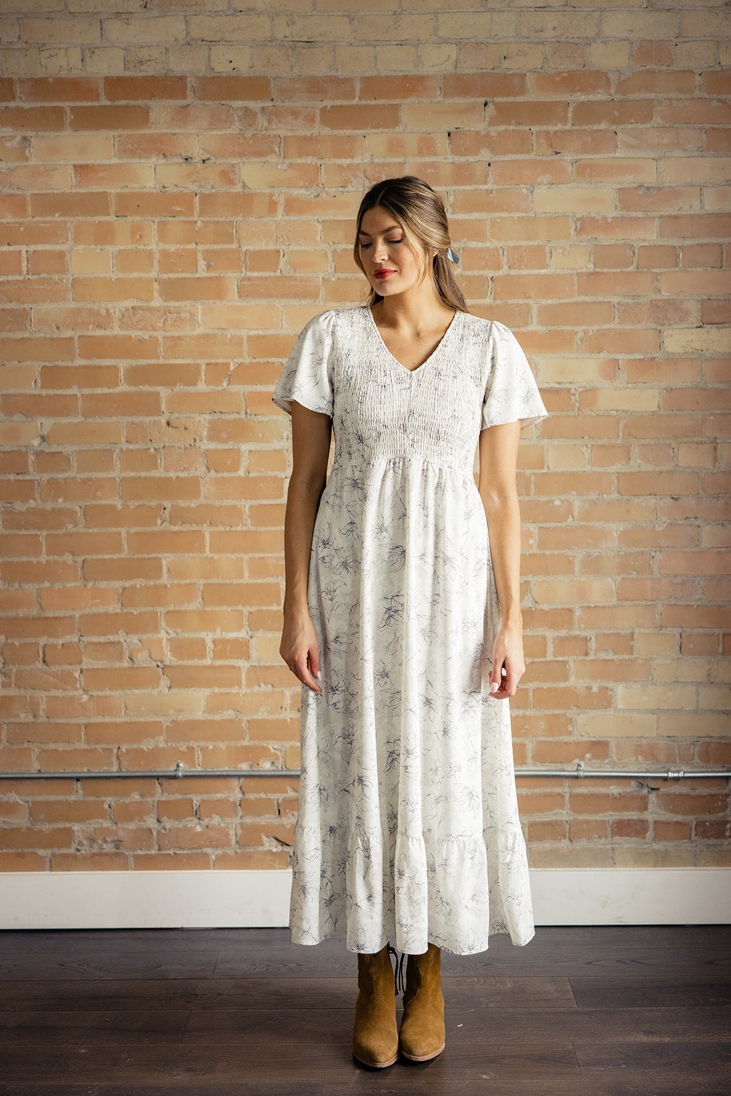 Captivated By You Smocked Maxi