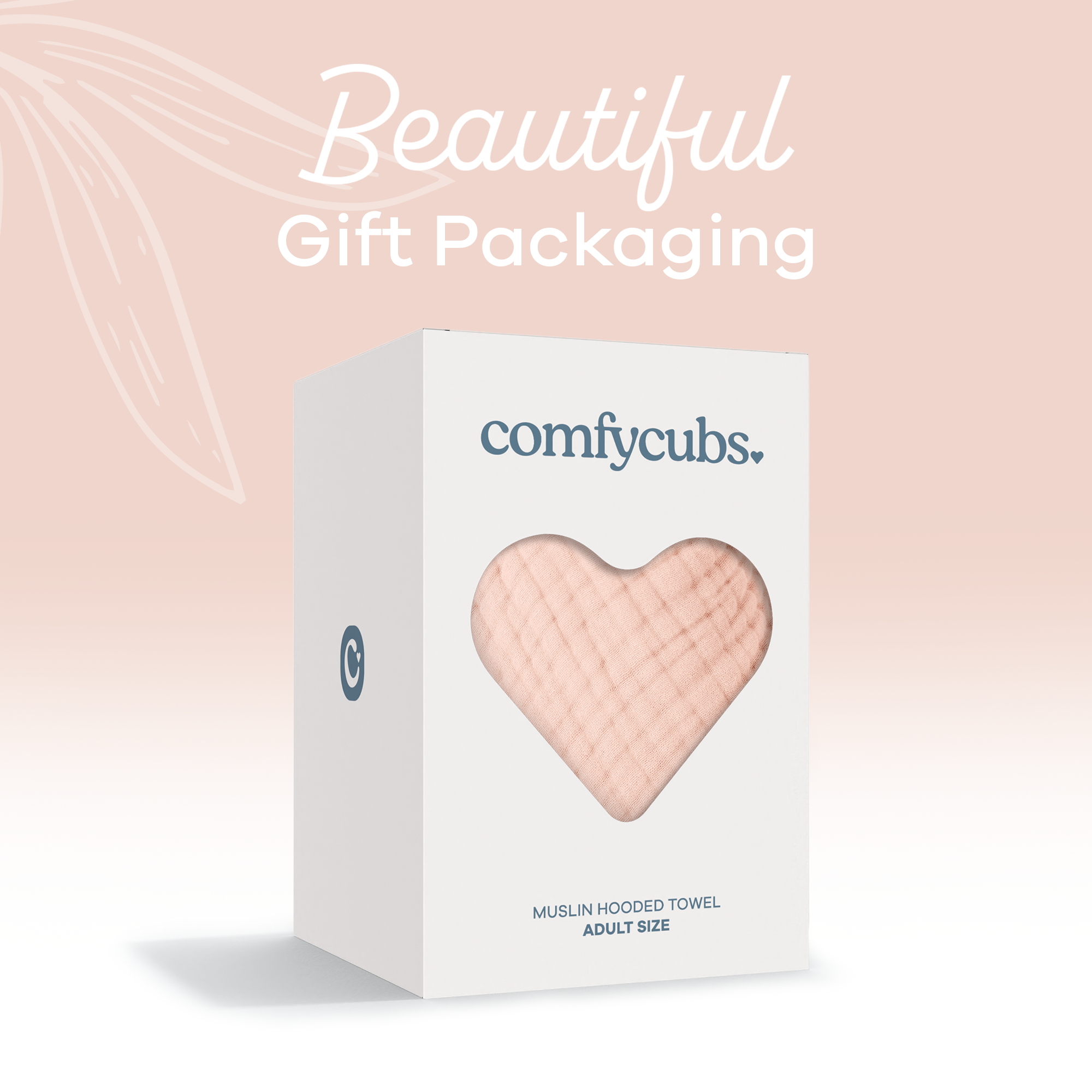 Adult Muslin Hooded Towel