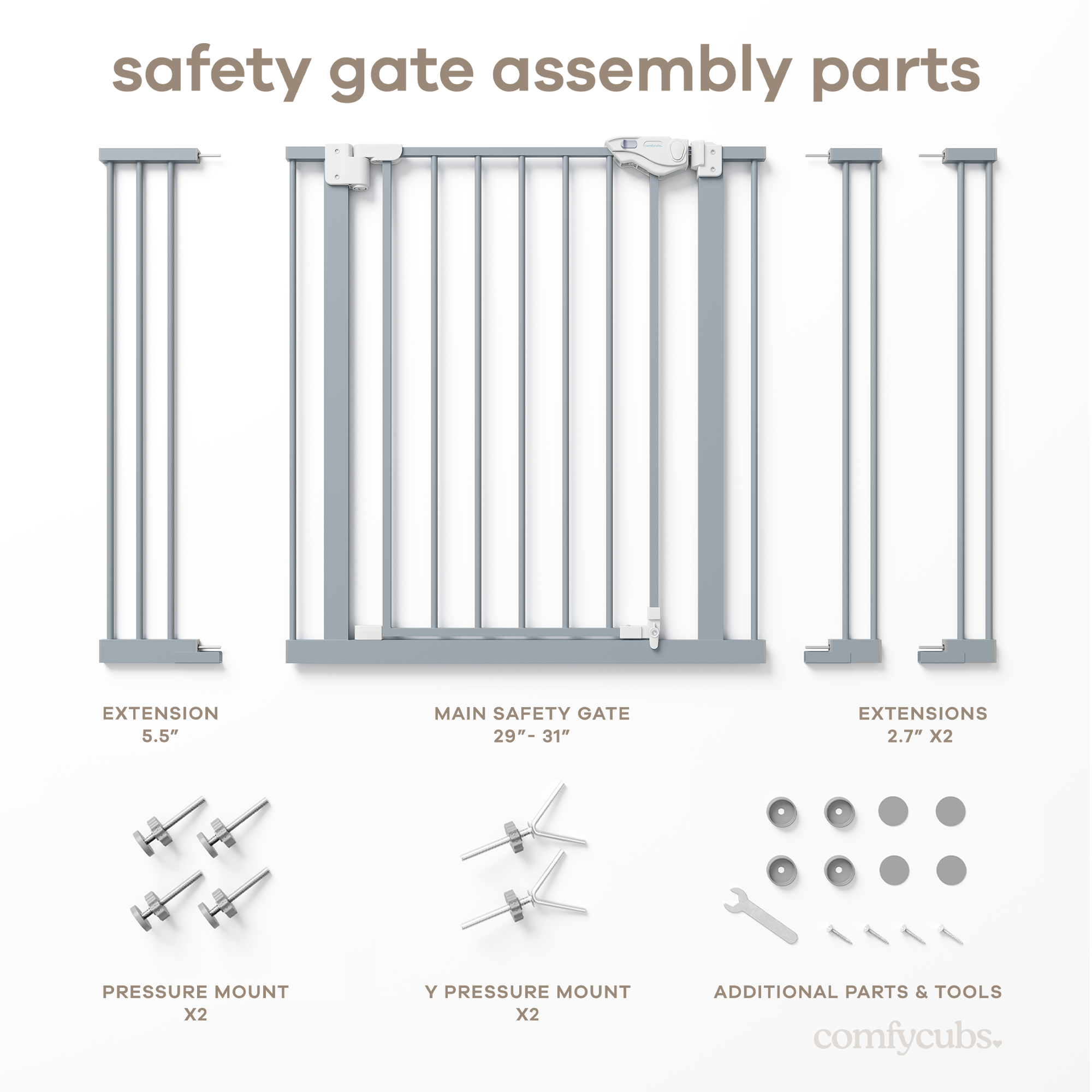 Baby Safety Gate by Comfy Cubs