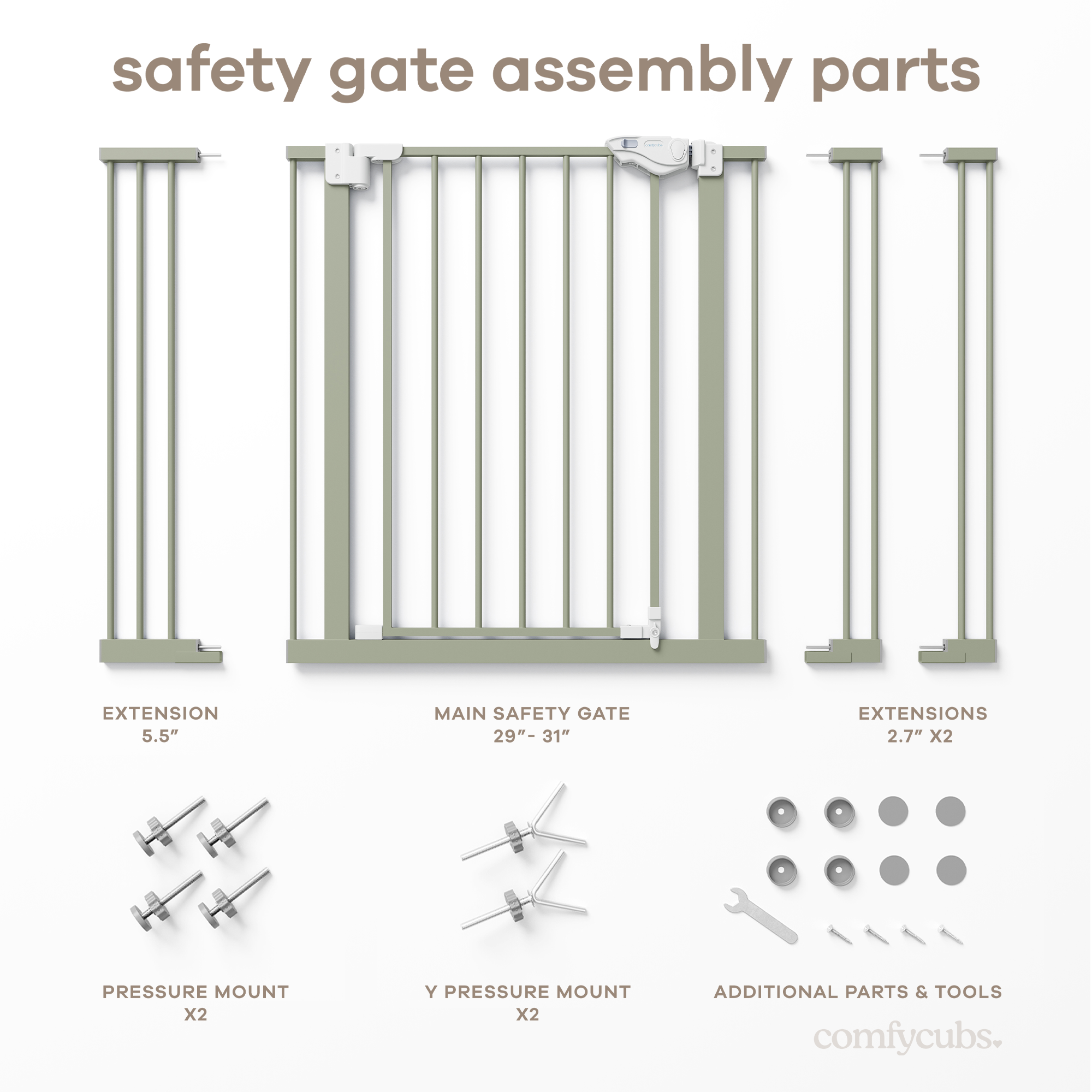 Baby Safety Gate by Comfy Cubs