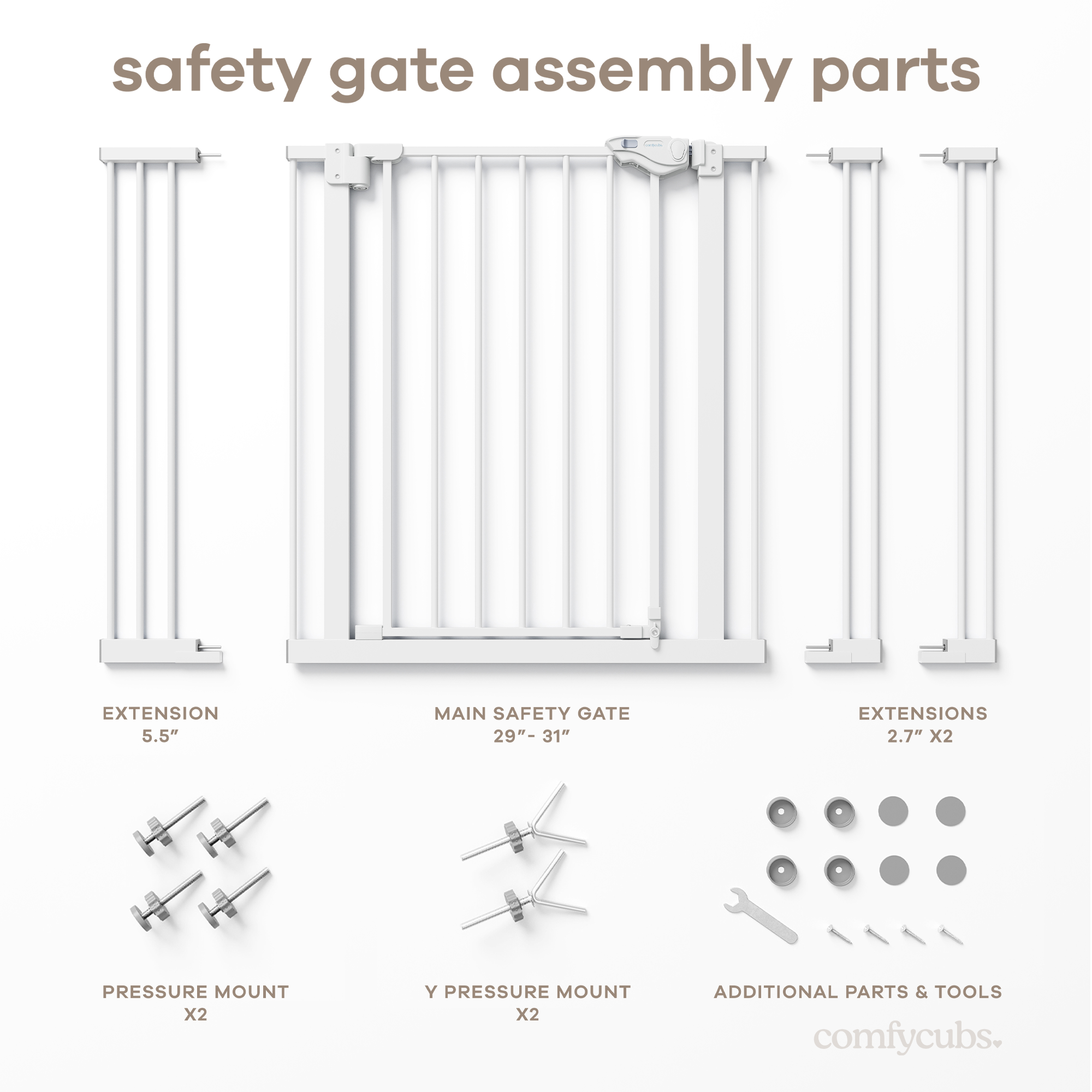 Baby Safety Gate by Comfy Cubs