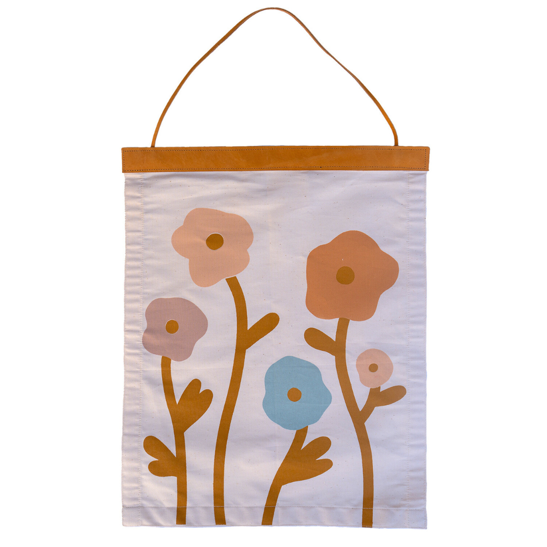 bloom leather strip banner
