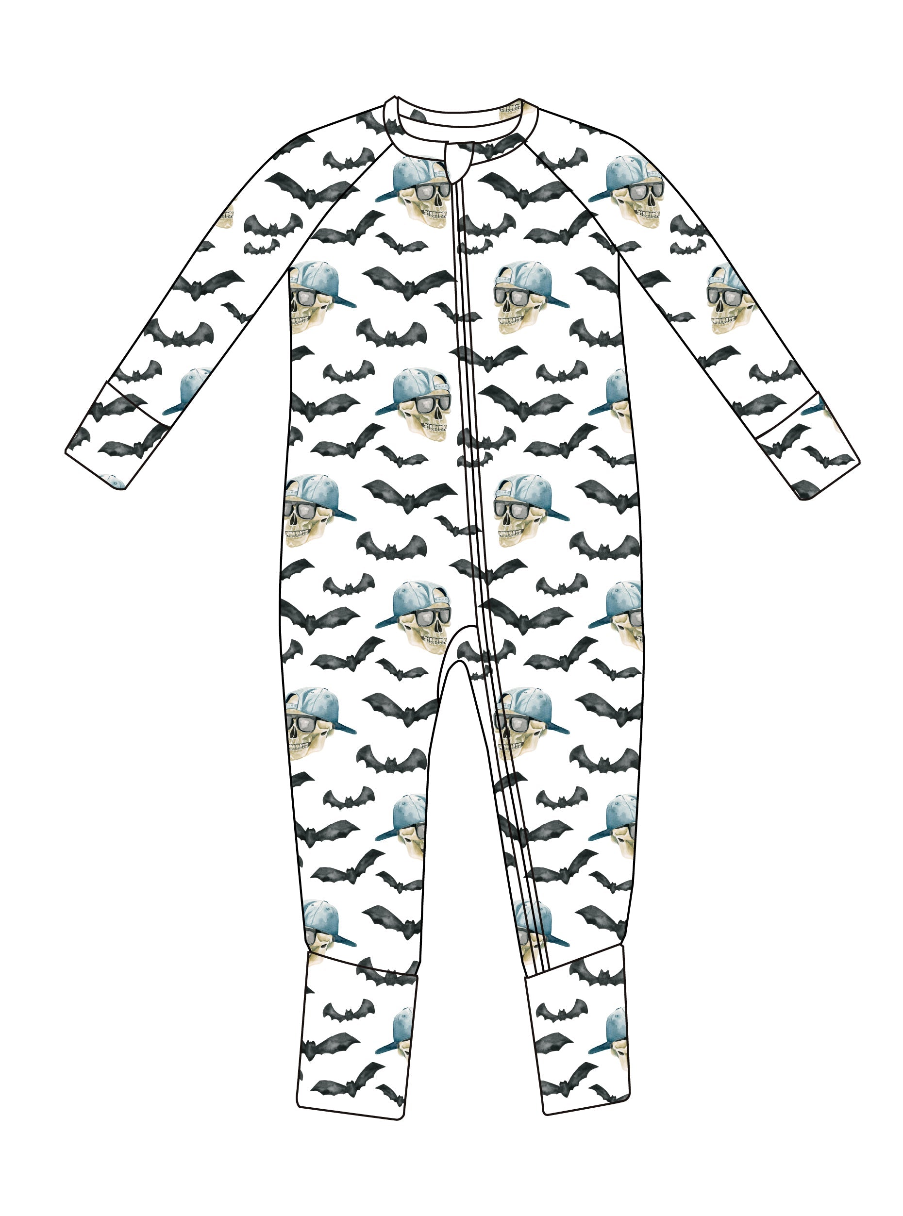 Spooky Bro Bamboo Zippy Pajamas