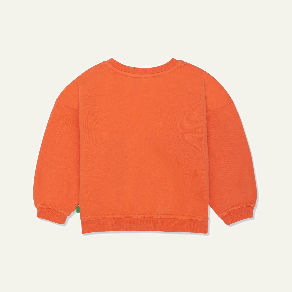 Recycled Cotton Coral Kid Sweatshirt - Coral