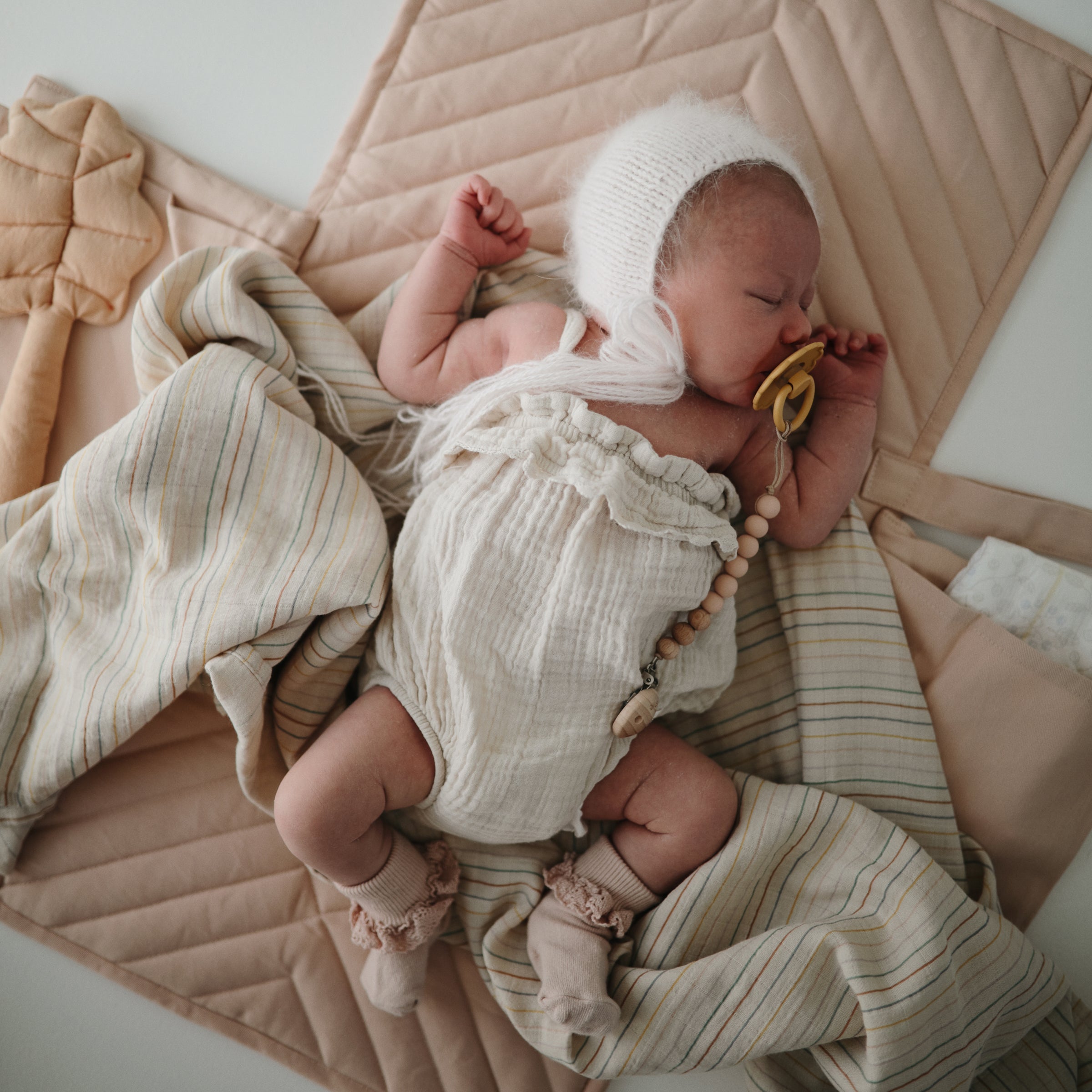 Organic Cotton Muslin Swaddle Blanket Swaddle Mushie   