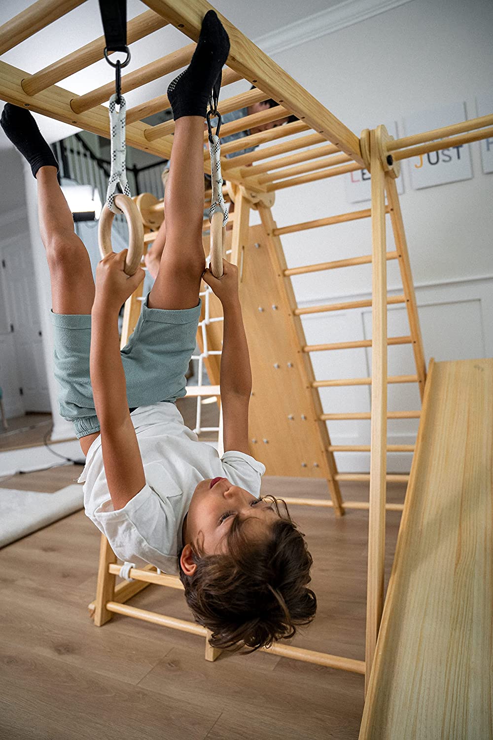 Chestnut - 8-in-1 Indoor Jungle Gym for Toddlers Indoor Avenlur.com   