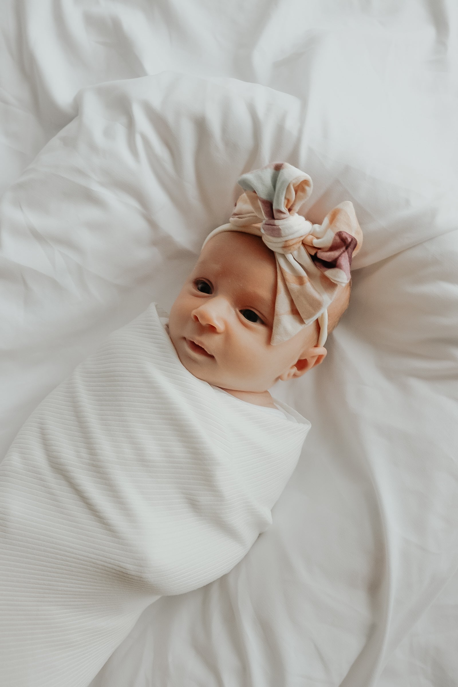 Dove Ribbed Stretch Swaddle
