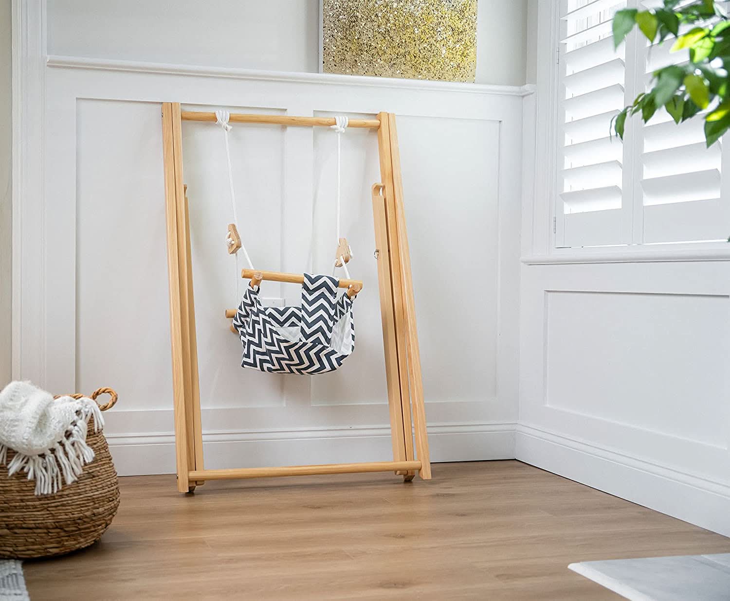 Spruce | Foldable Baby Swing - Gray