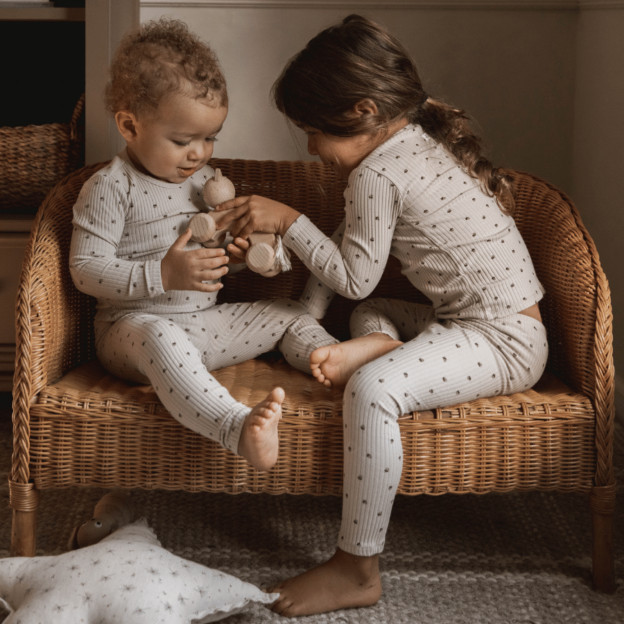 The Printed Long Sleeve Tee -  Acorn