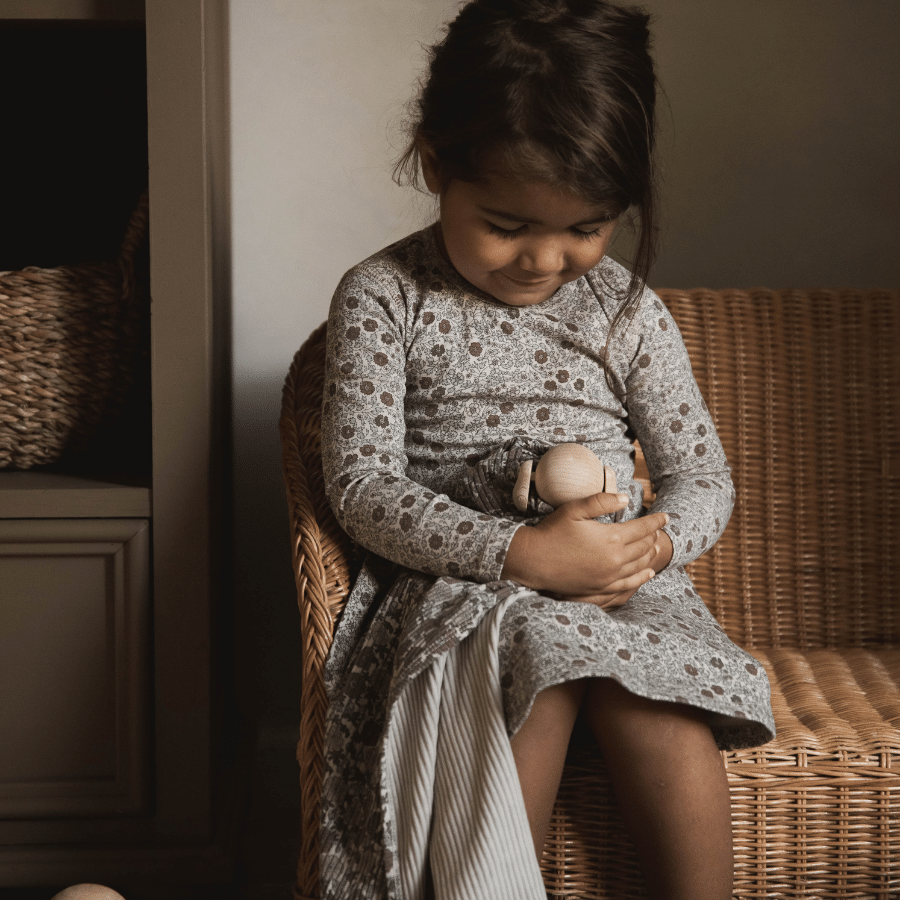 The Printed Long Sleeve Dress -  Isla