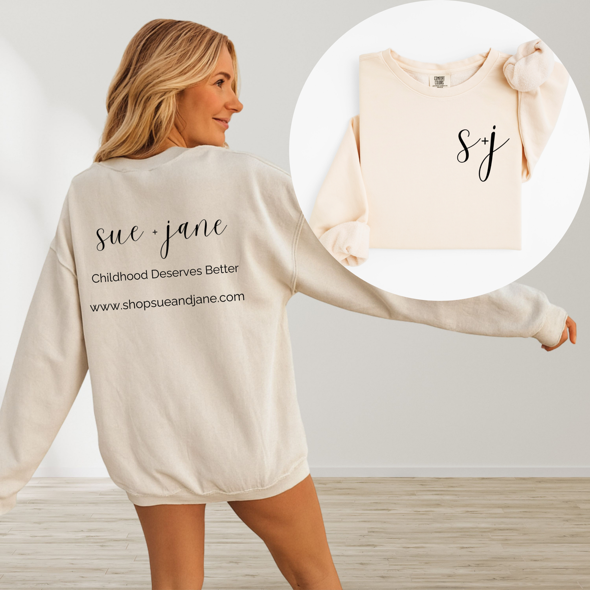 Sue and Jane Logo Crewneck