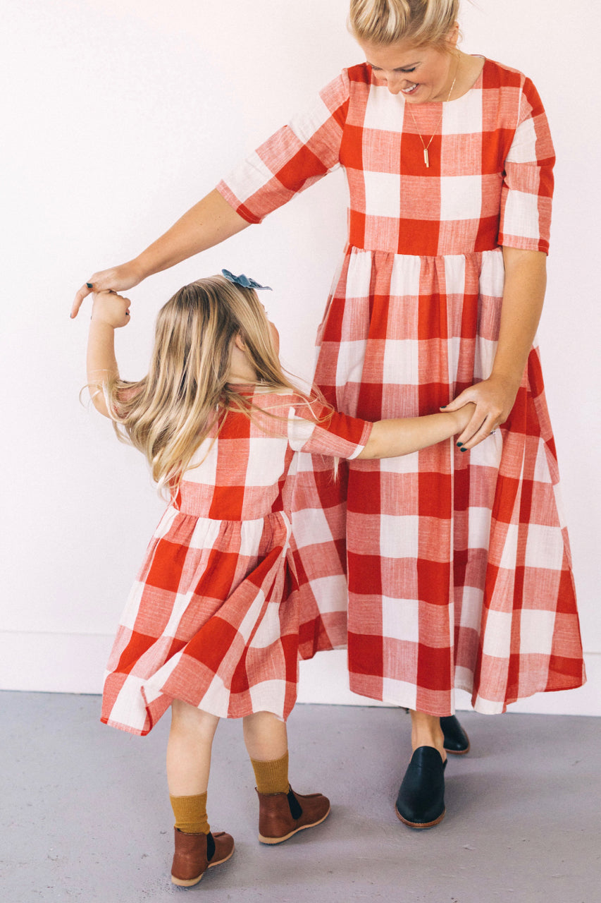 Mini Maddie Buffalo Plaid Dress