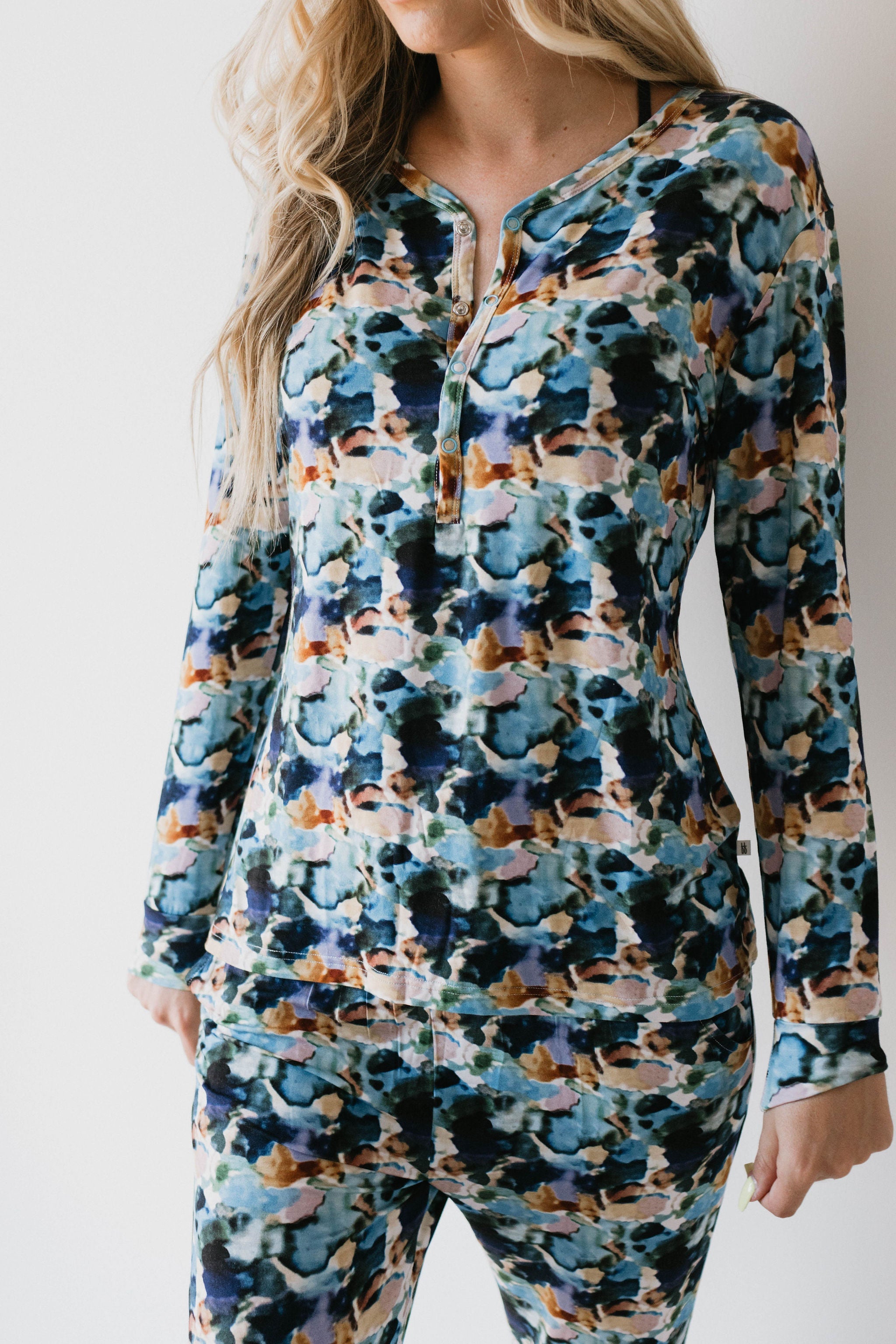 Women's Long Sleeve Bamboo Pajama | Charli Print