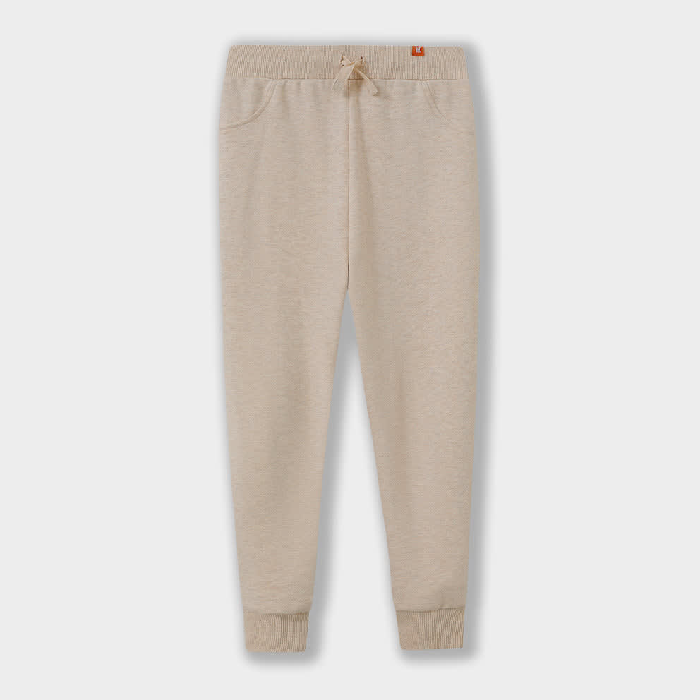 Combed Cotton Sweatpants - Beige