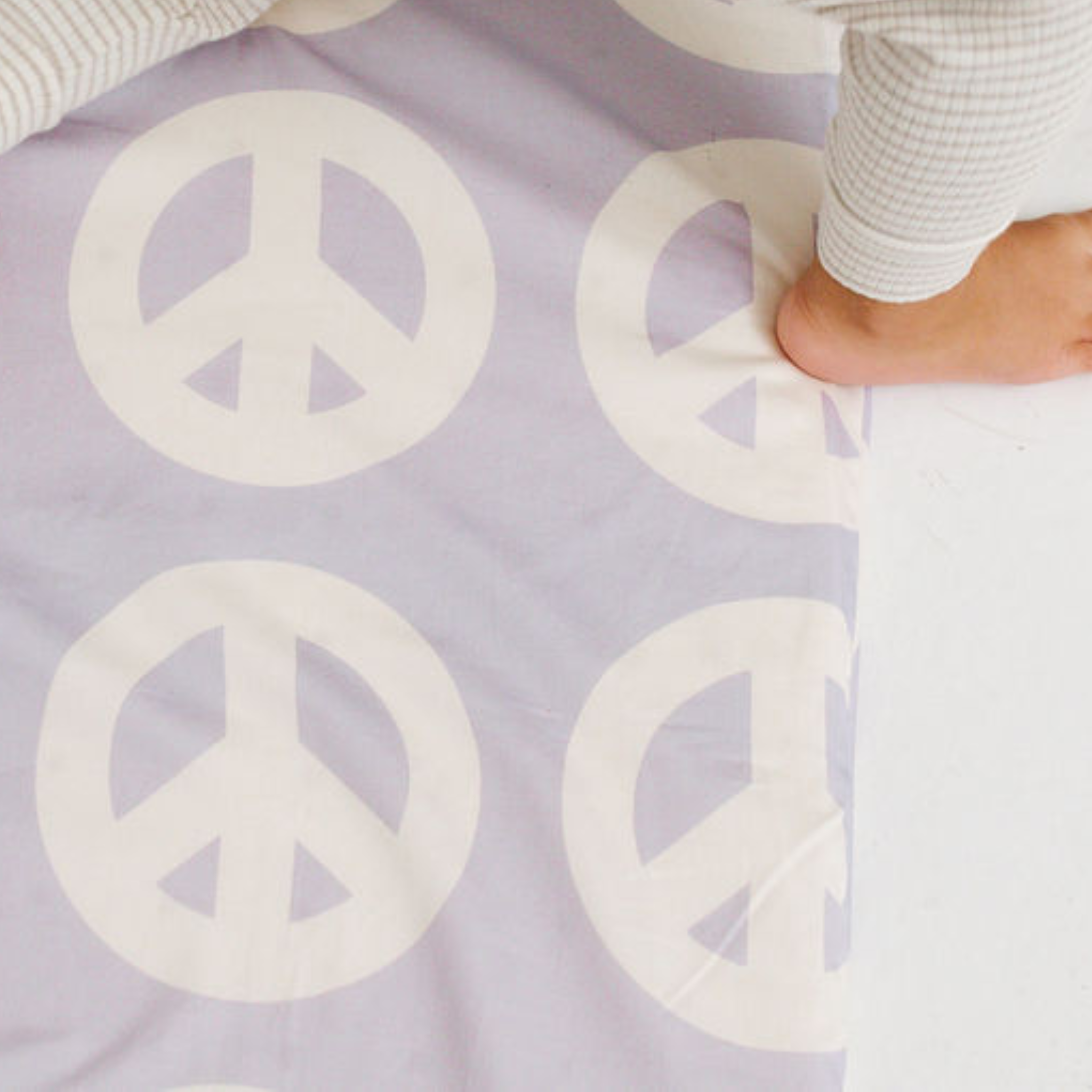 Peace Sign Organic Cotton Mat