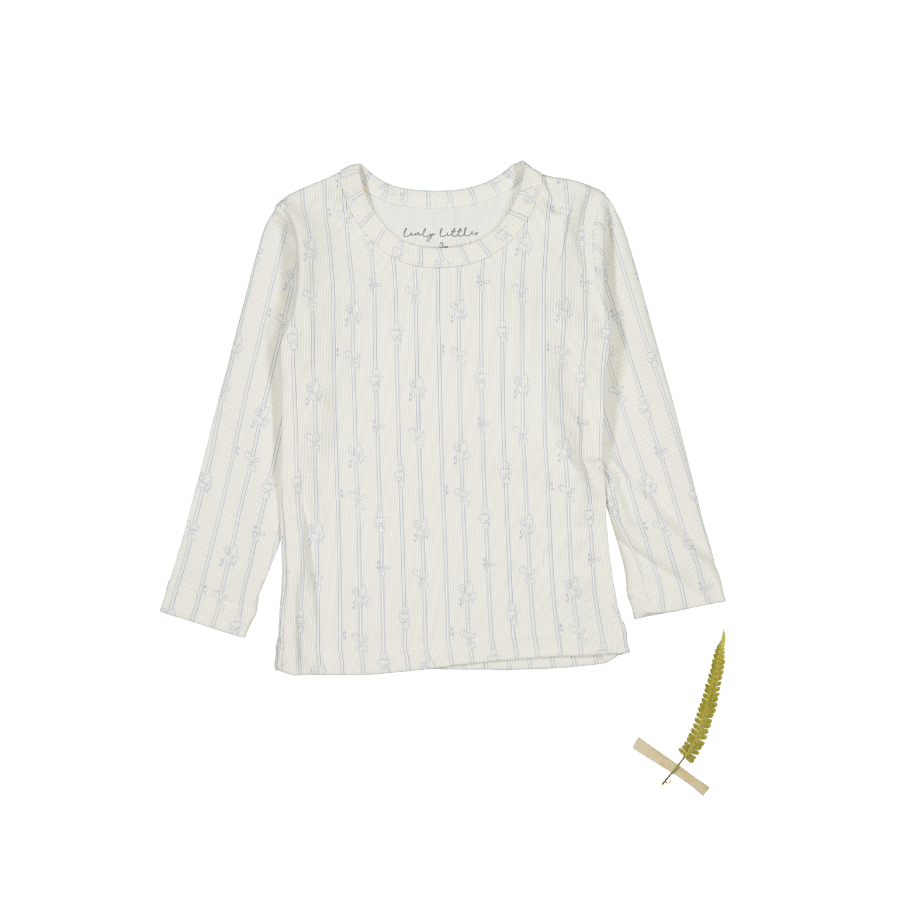 The Printed Long Sleeve Tee - Linear Leaf Long Sleeve Tee Lovely Littles   