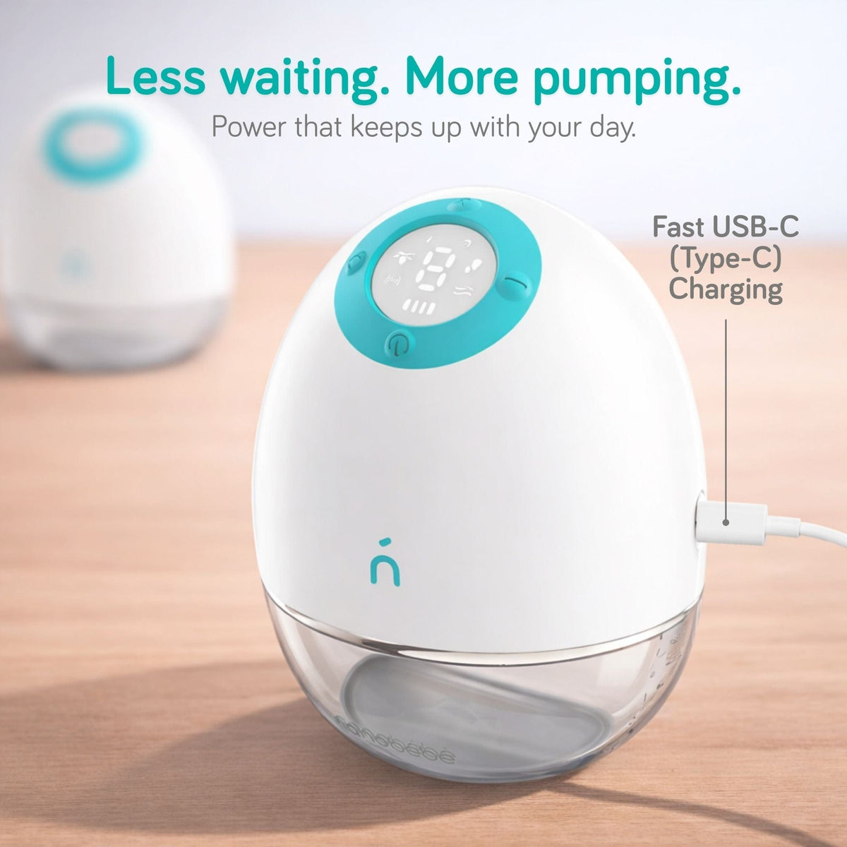 Nanobébé Wearable Breast Pump – Hands-Free, Quiet, App-Controlled