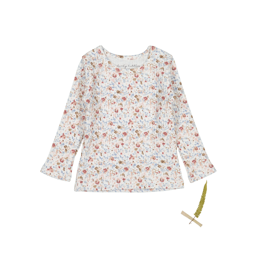 The Printed Long Sleeve Tee - Evelyn Long Sleeve Tee Lovely Littles   