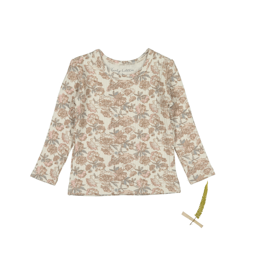 The Printed Long Sleeve Tee - Delilah Long Sleeve Tee Lovely Littles   