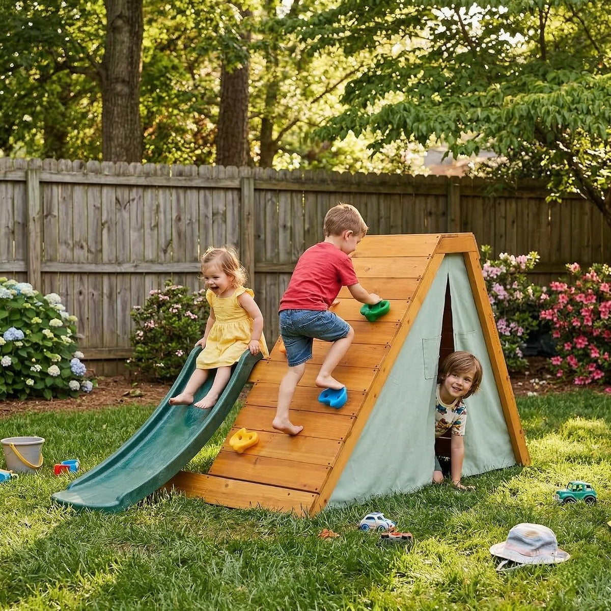 Palm - 5-in-1 Outdoor and Indoor Playground Playset