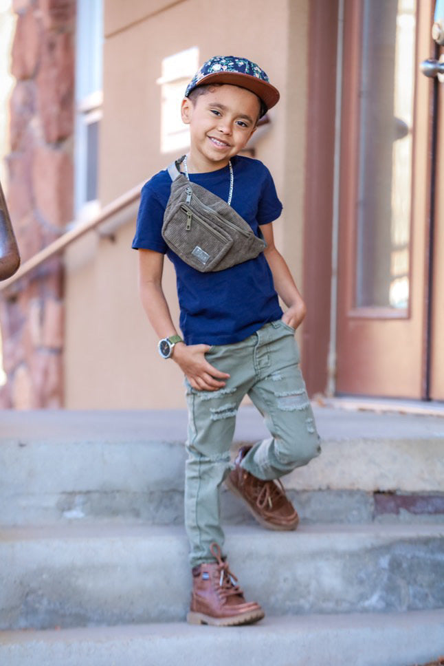 Kids Belt Bag-  Olive Green
