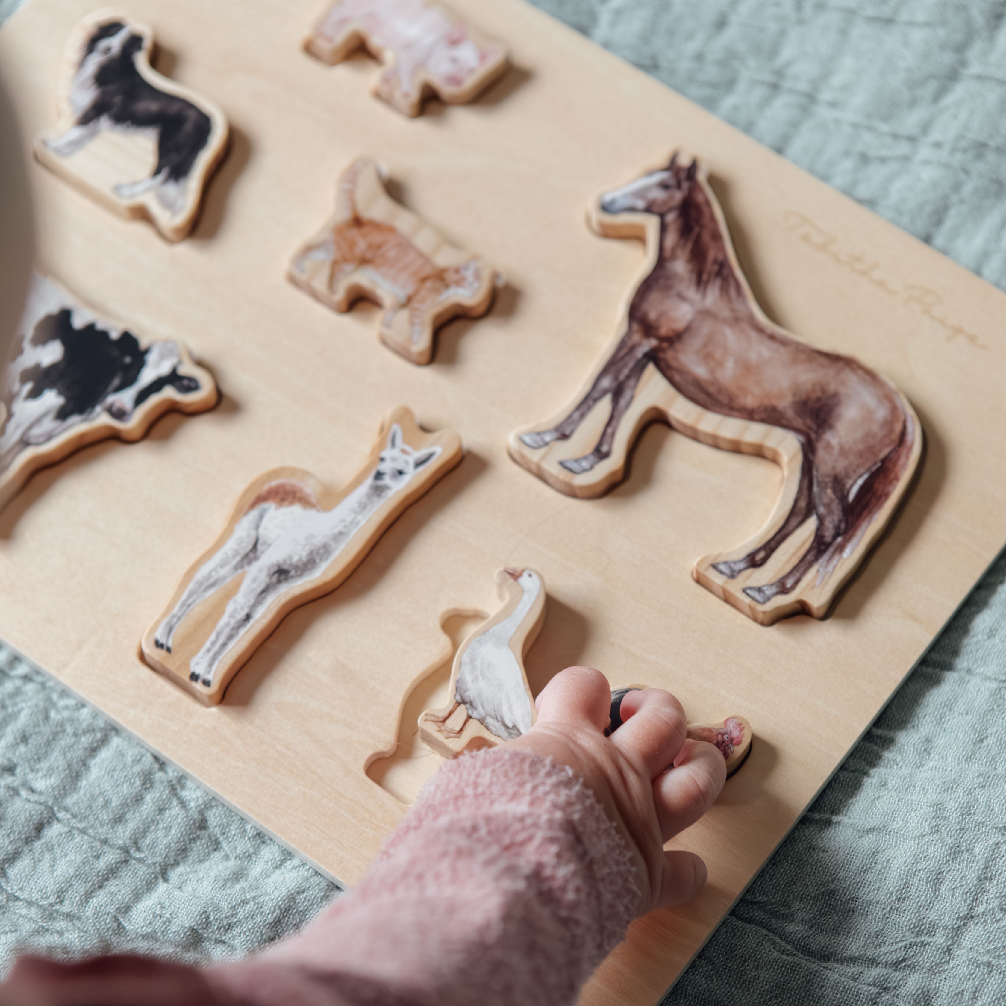 Farm Animals Wooden Puzzle