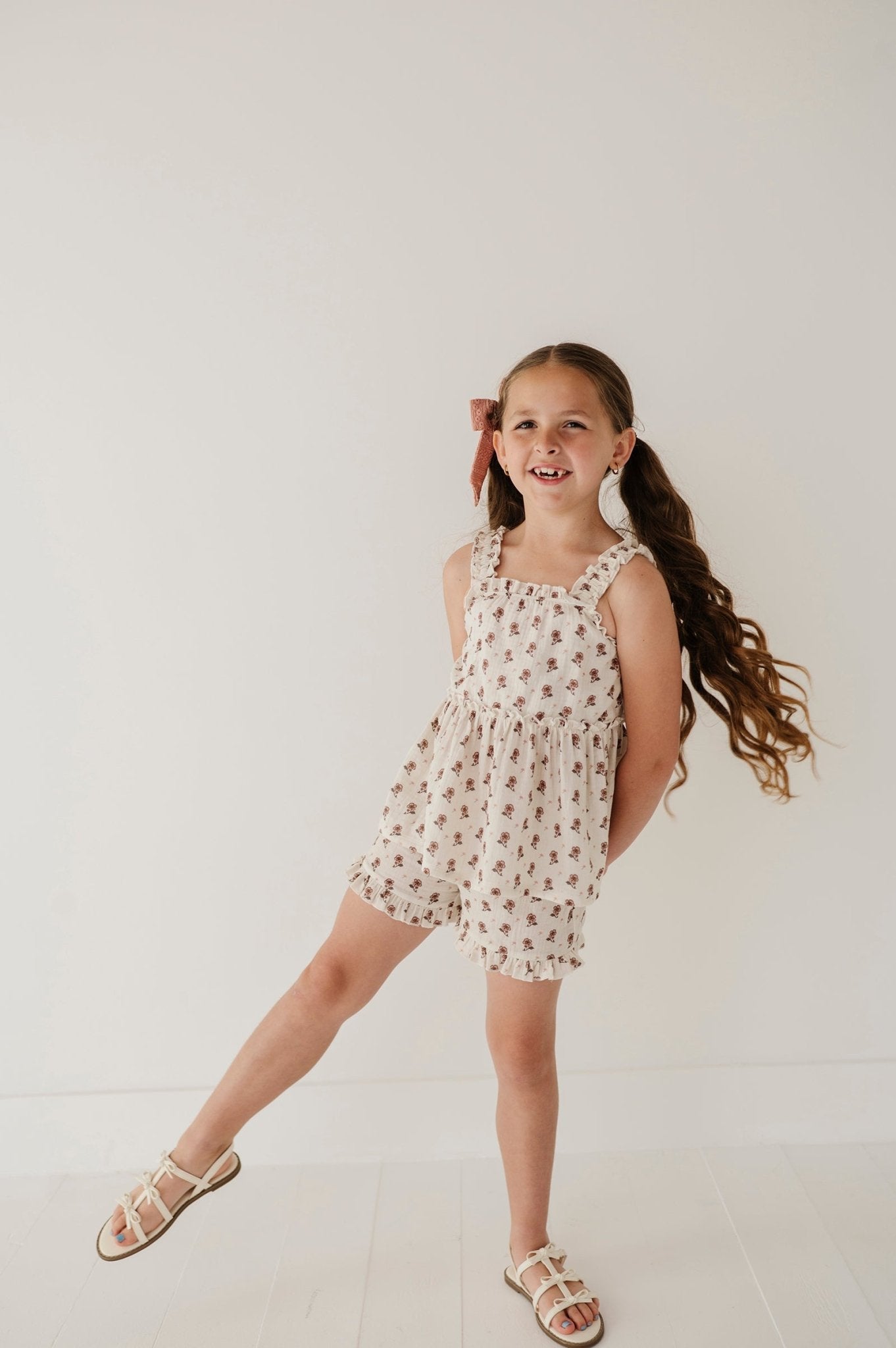 Ruffle Gauze Tank