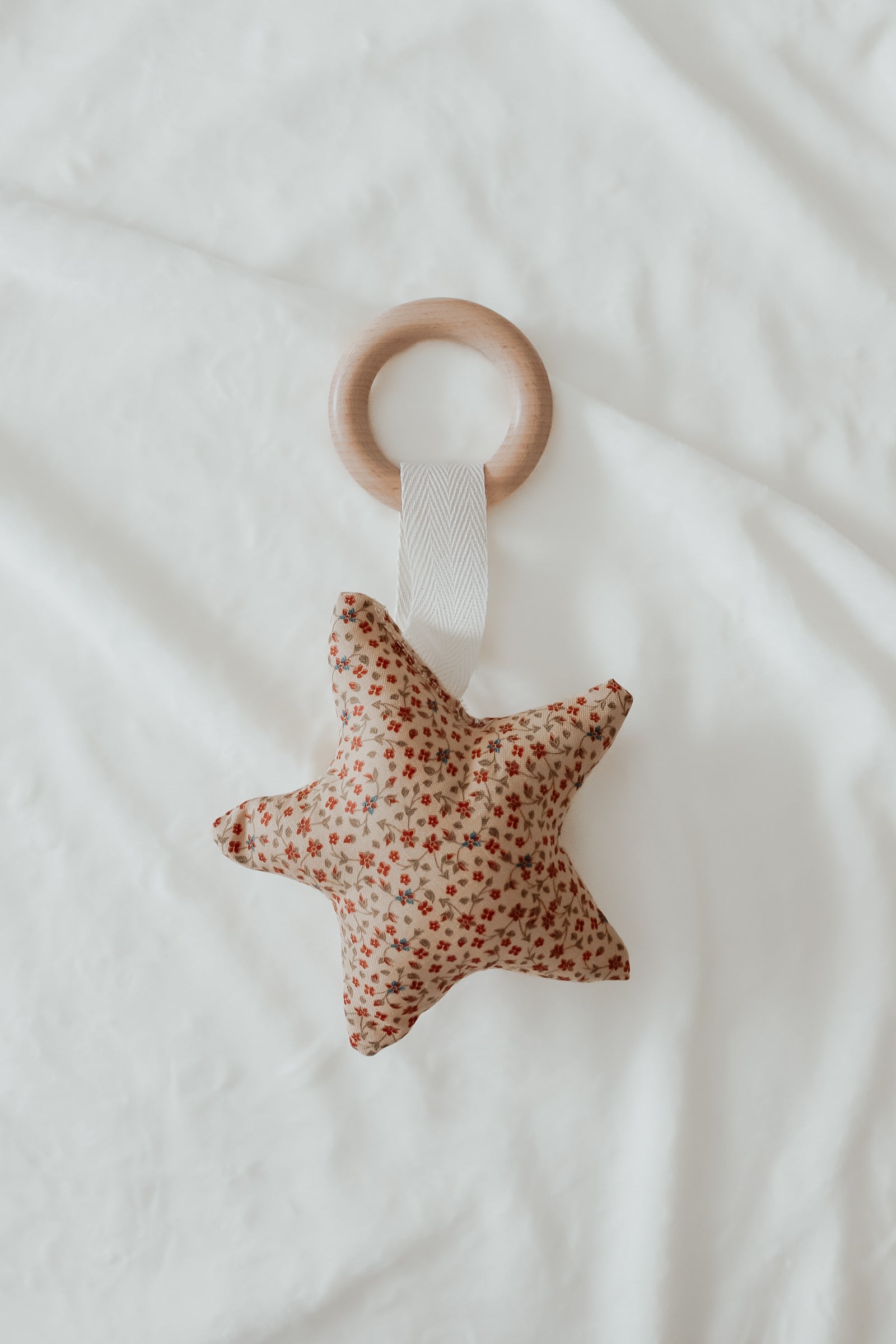 Poinsettia Wooden Shape Teethers