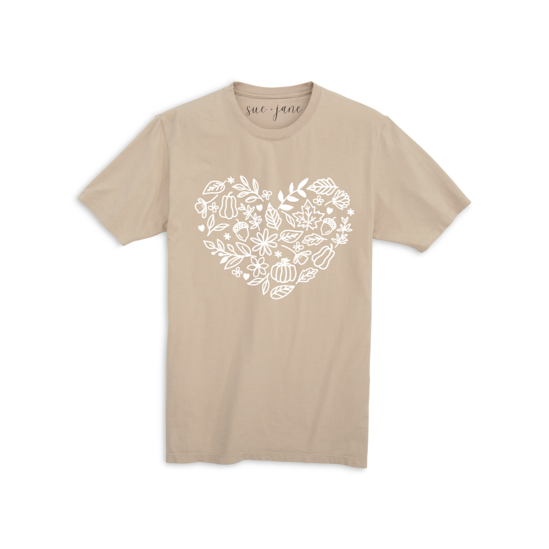 Fall Heart Organic Cotton Tee
