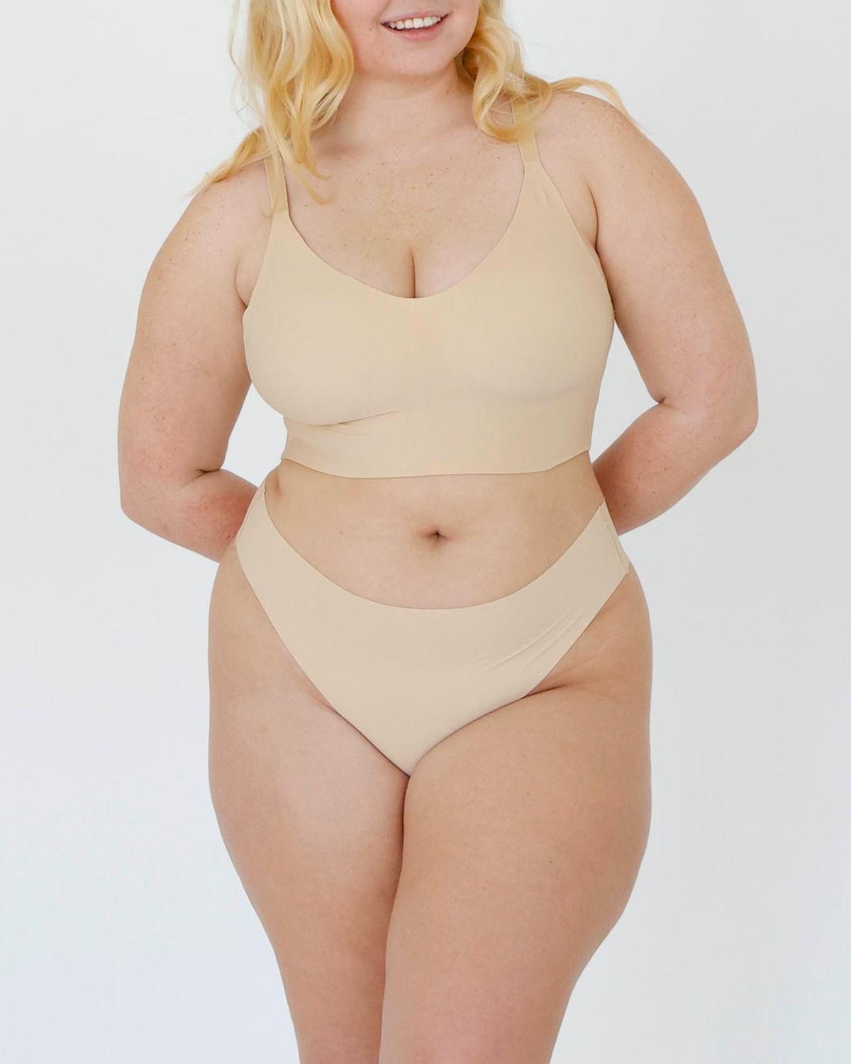 Signature Mid-Rise Thong - Creme - FINAL SALE