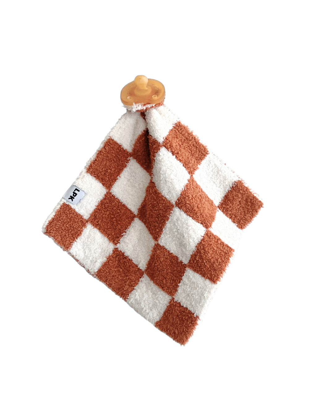 Checkered Plush Lovey | Copper