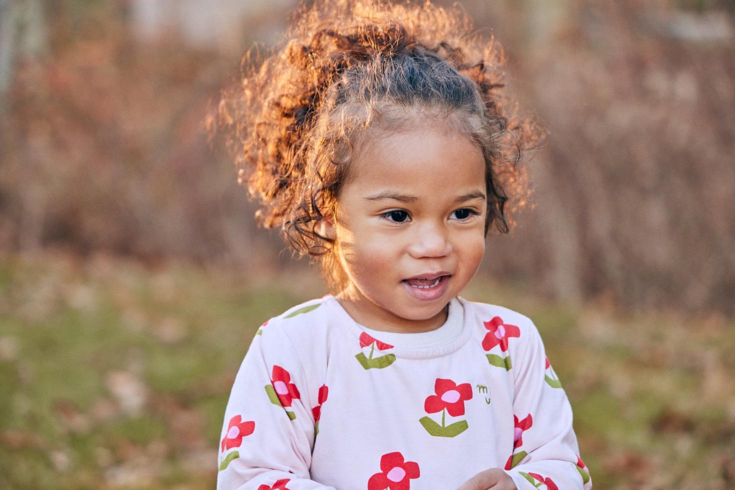 Recycled Jersey Flowers Baby Dress - Petal Pink Flowers