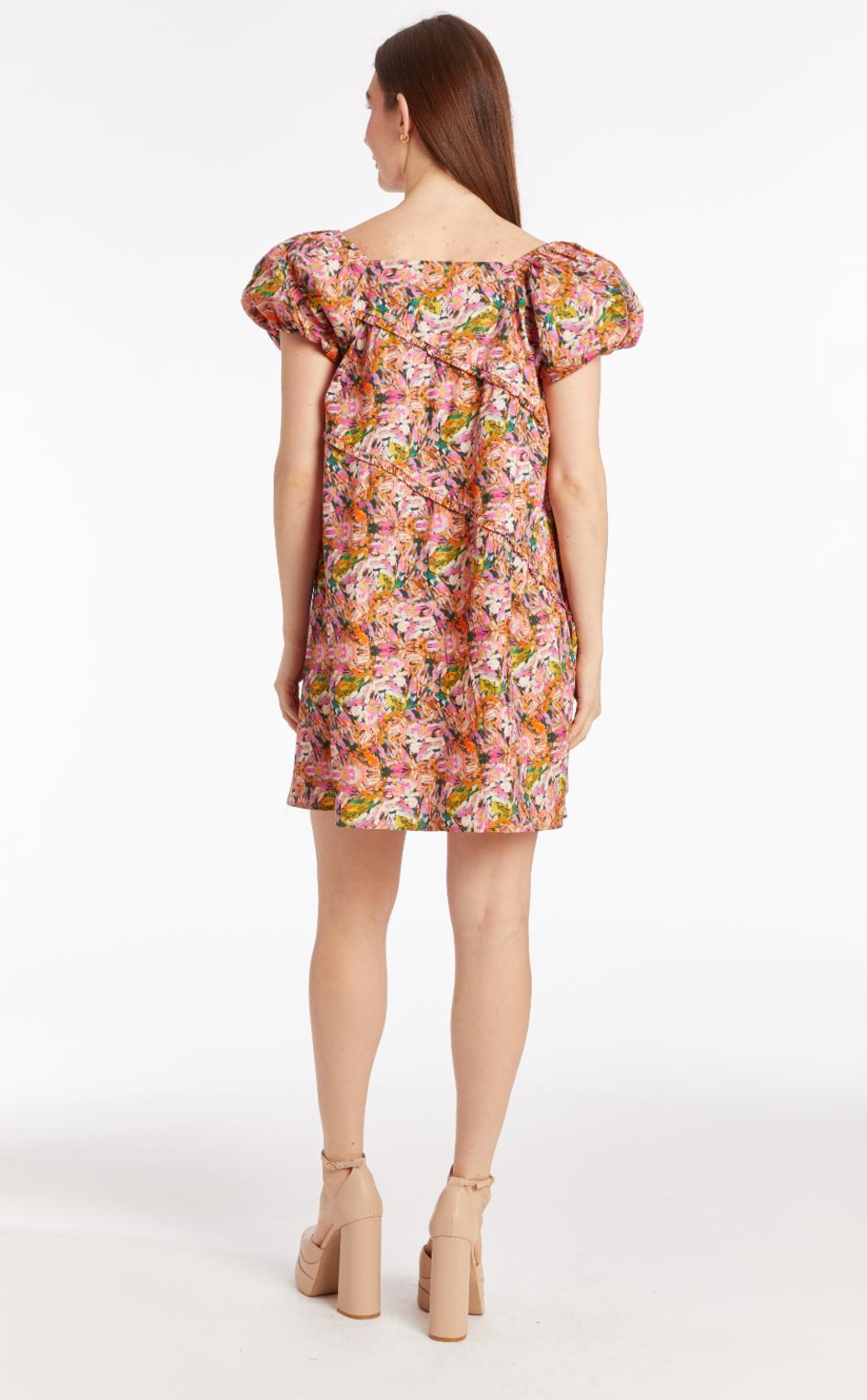 Amelie Dress - Serene Brushstroke