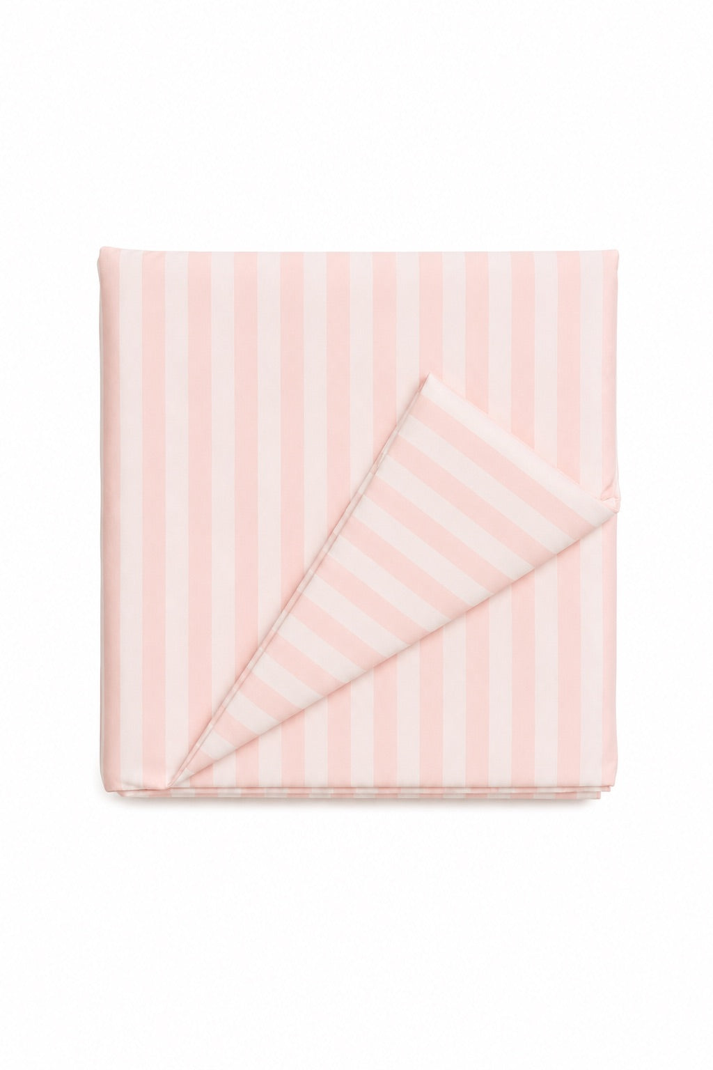 Pink White Stripe Crib Quilted Blanket