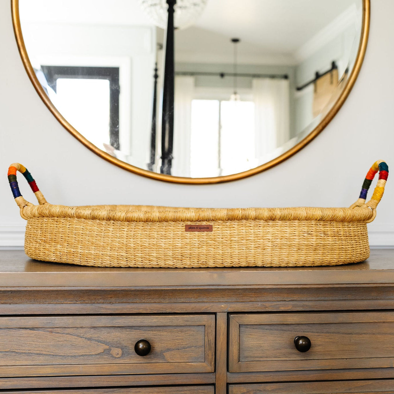 Rainbow Handle Changing Basket