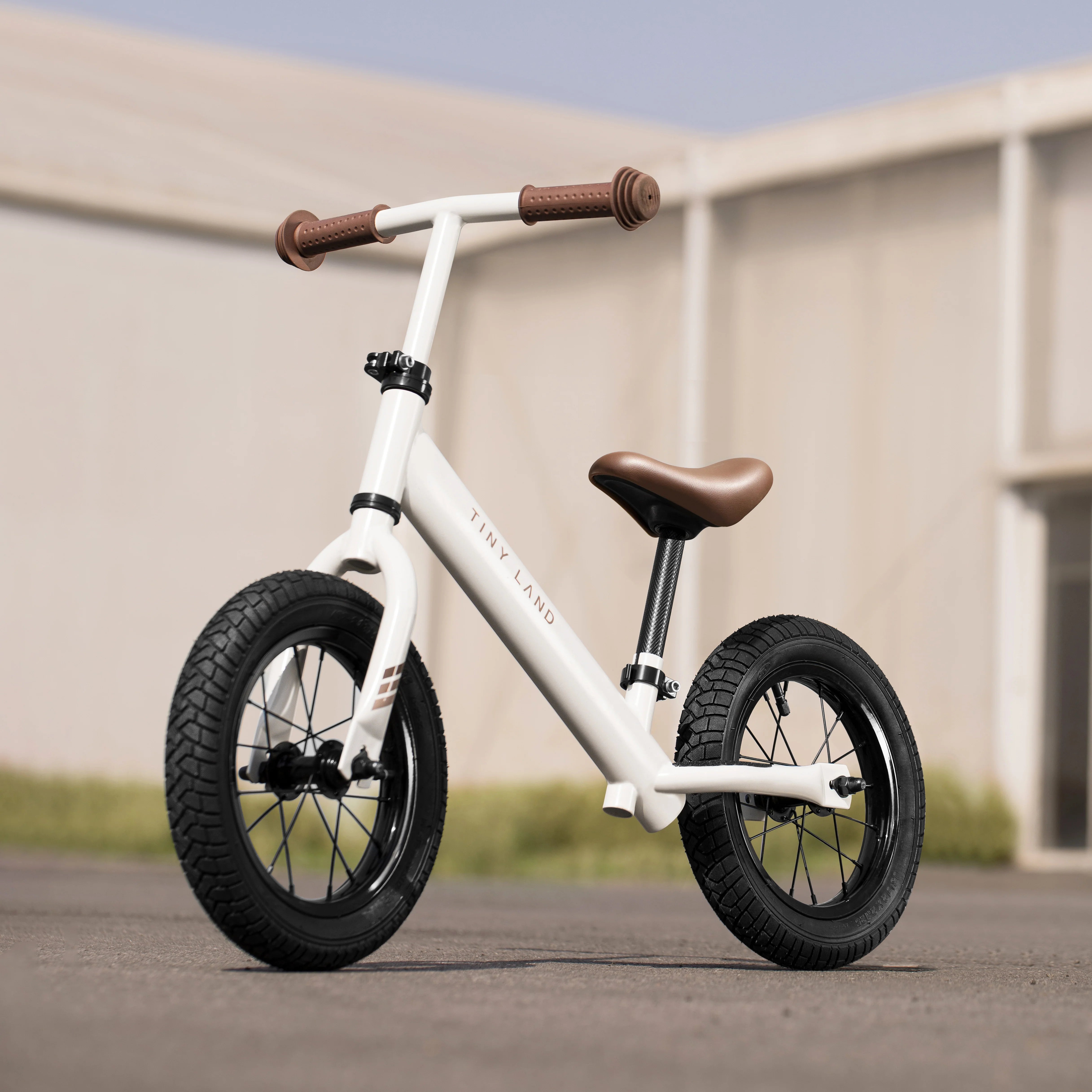 Tiny Land® Balance Bike - Milky White Push & Pedal Riding Vehicles Tiny Land   