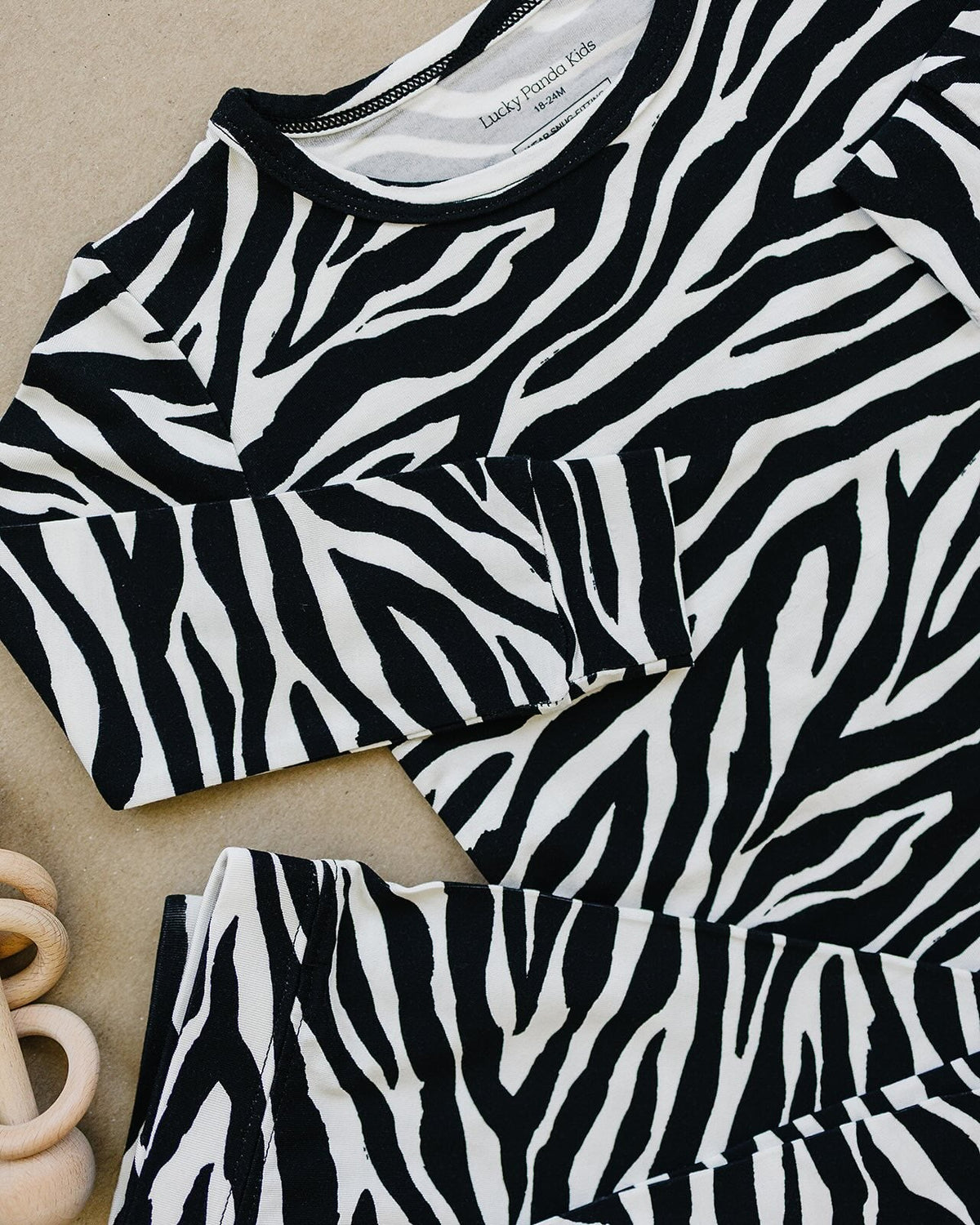 Bamboo Two Piece Set | Zebra
