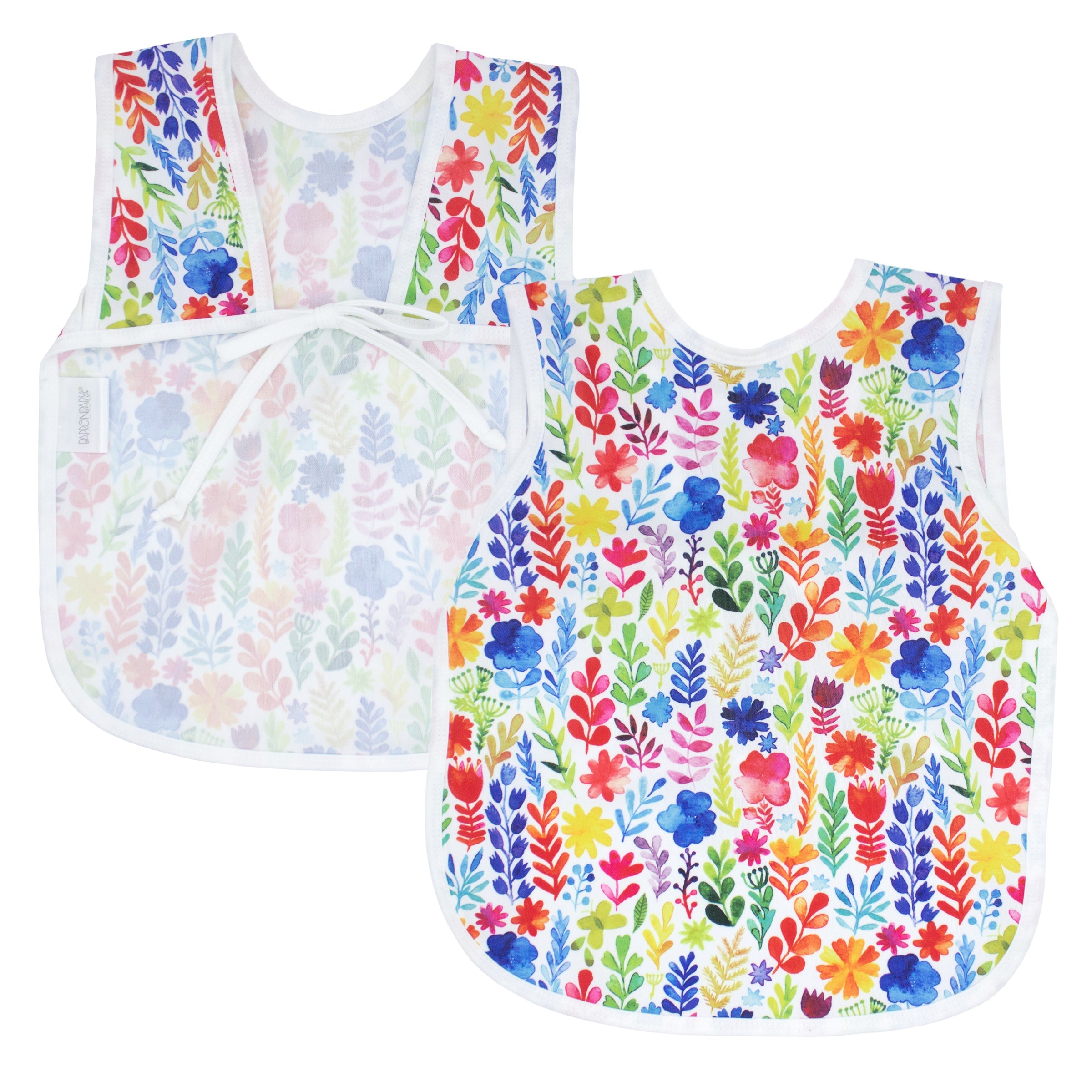 Rainbow Watercolor Floral Bapron