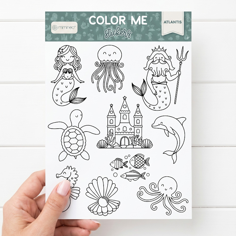 Atlantis Color Me Stickers