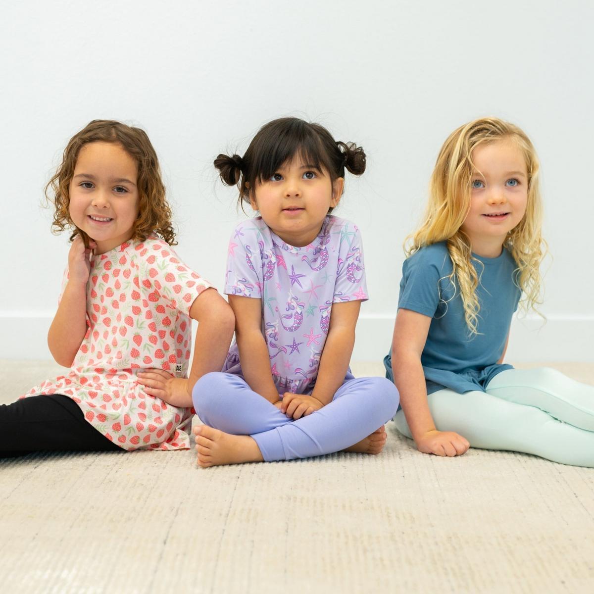 Ruffle Bottom Tee - Mermaid Purple